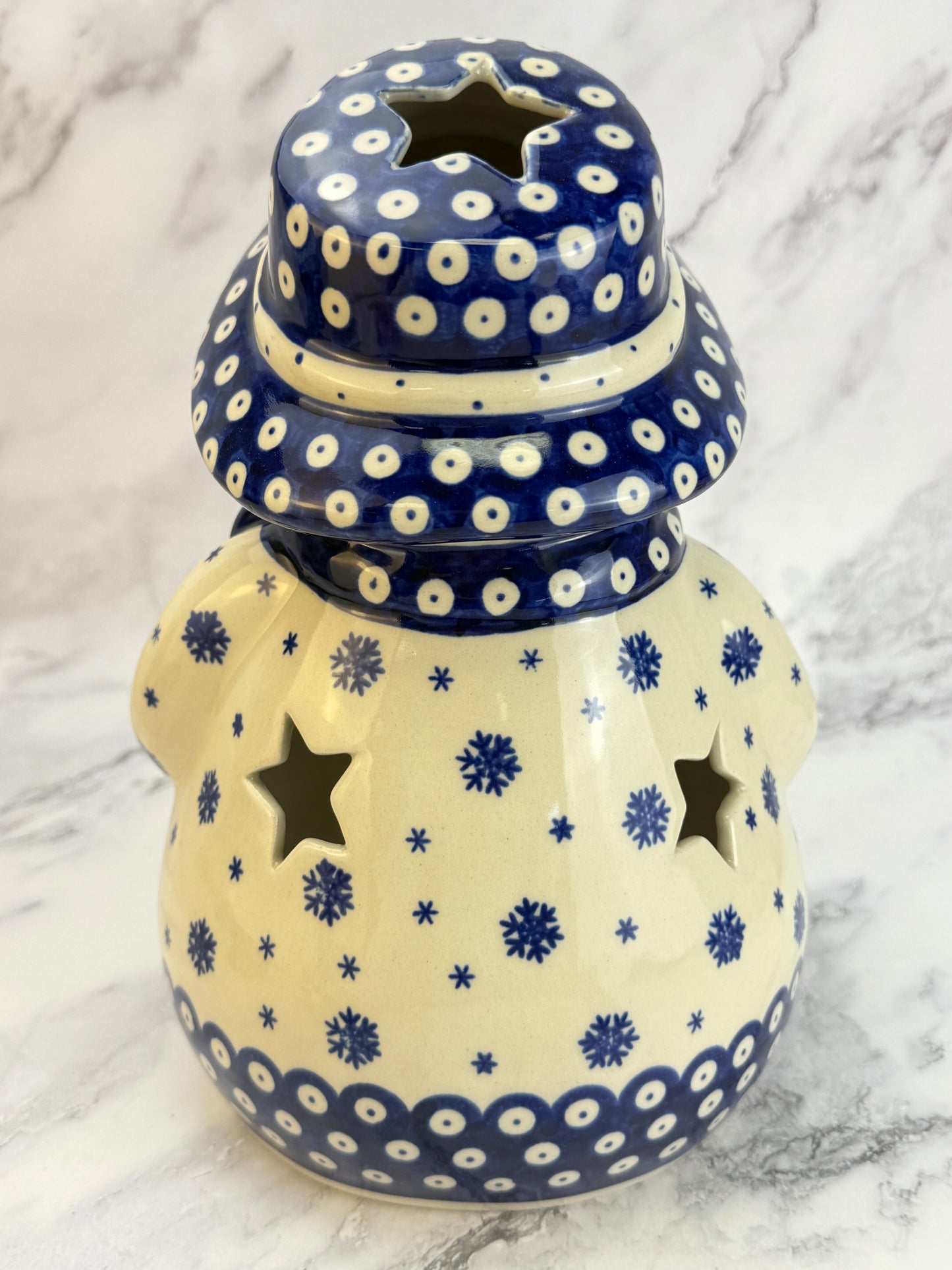 Shape V643 - Vena XL Snowman Votive - Snowflake Owl Eye