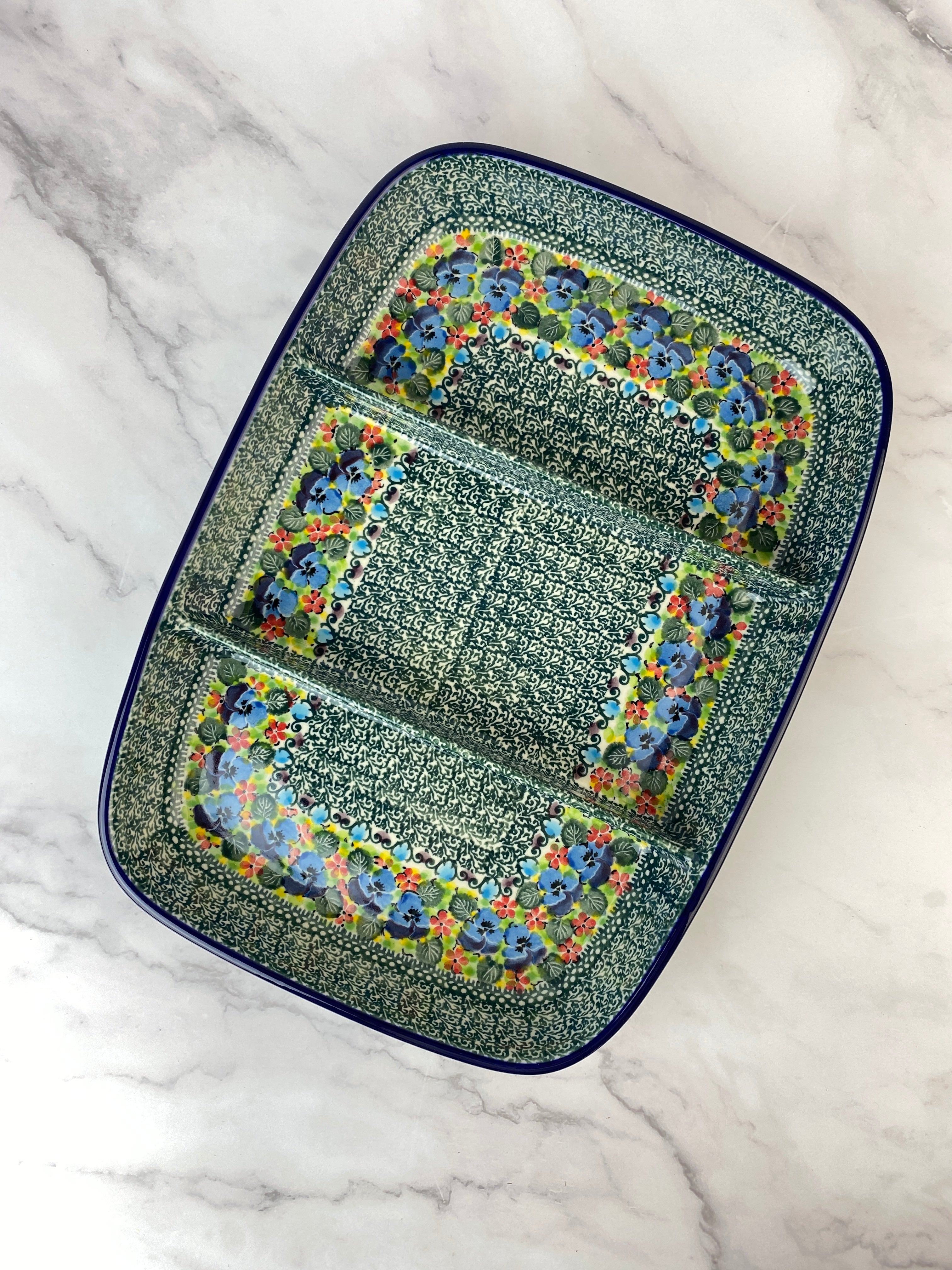 Shapi 394 Large Three Part Unikat Divided Dish - Shape 394 - Pattern U4841 ...