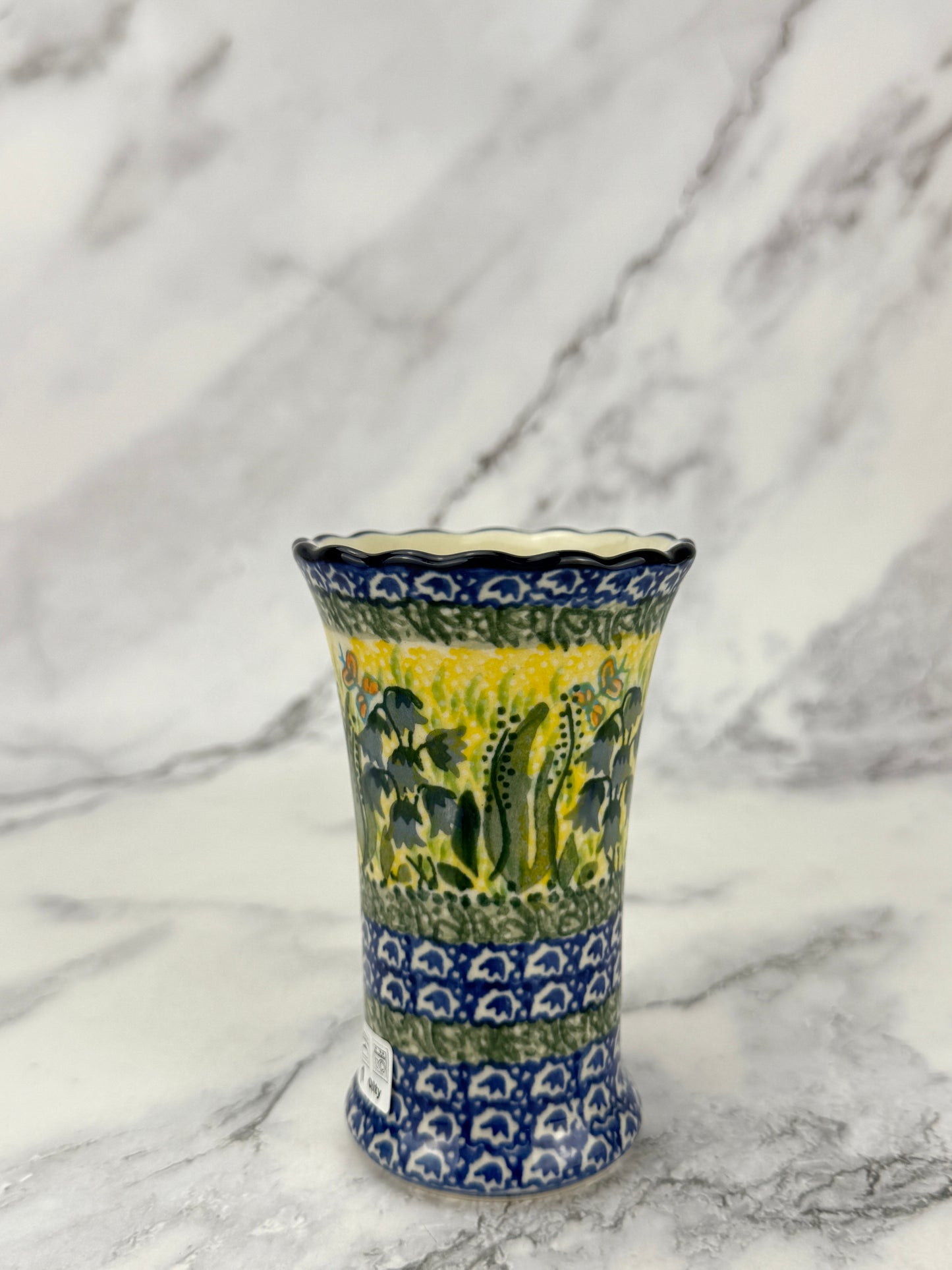 Ruffled Unikat Bud Vase - Shape 127 - Pattern U1483