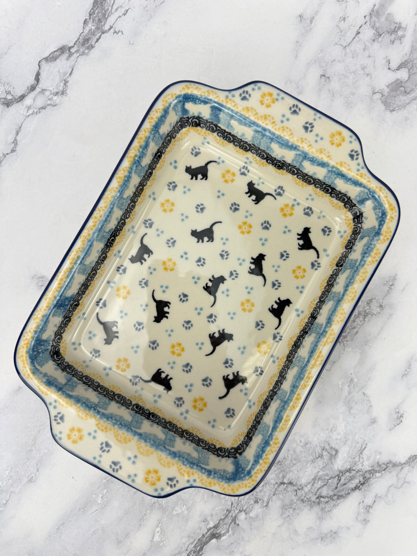 Rectangular Baker with Handles - Shape A84 - Pattern 2153