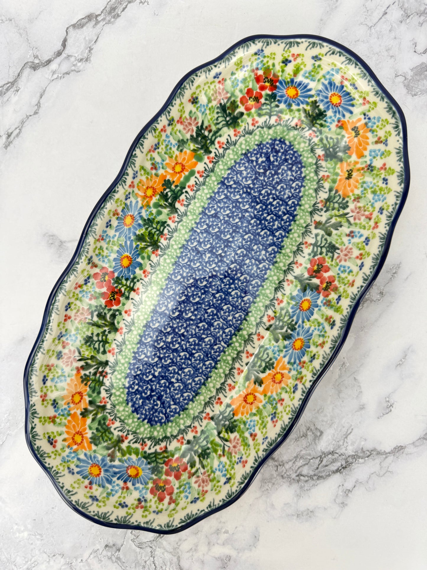 Scalloped Unikat Tray - Shape A42 - Pattern U5237