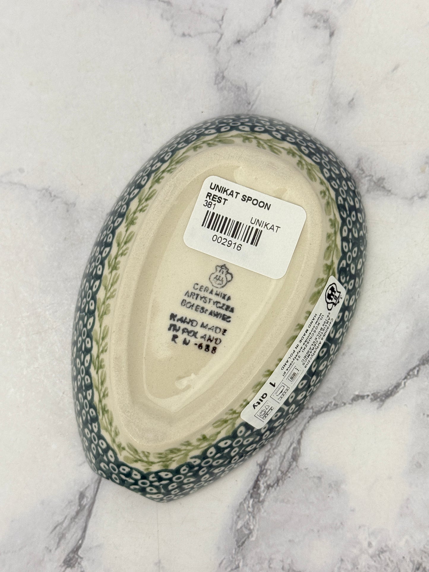 Unikat Spoon Rest - Shape 381 - Pattern U4335