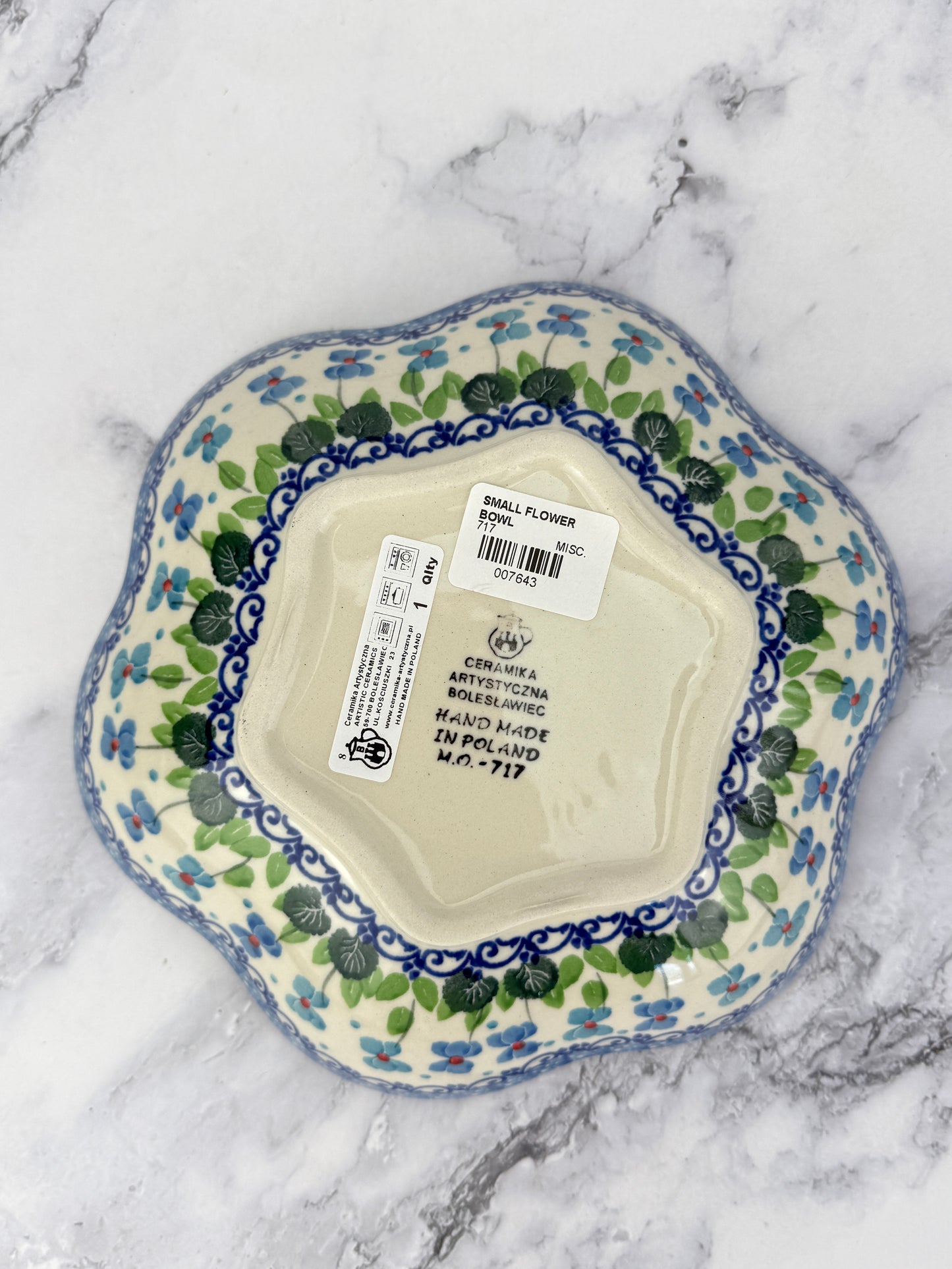 Small Flower Bowl - Shape 717 - Pattern 2668