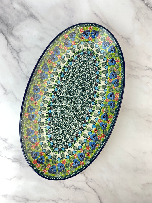 Large Unikat Oval Platter - Shape 205 - Pattern U4841