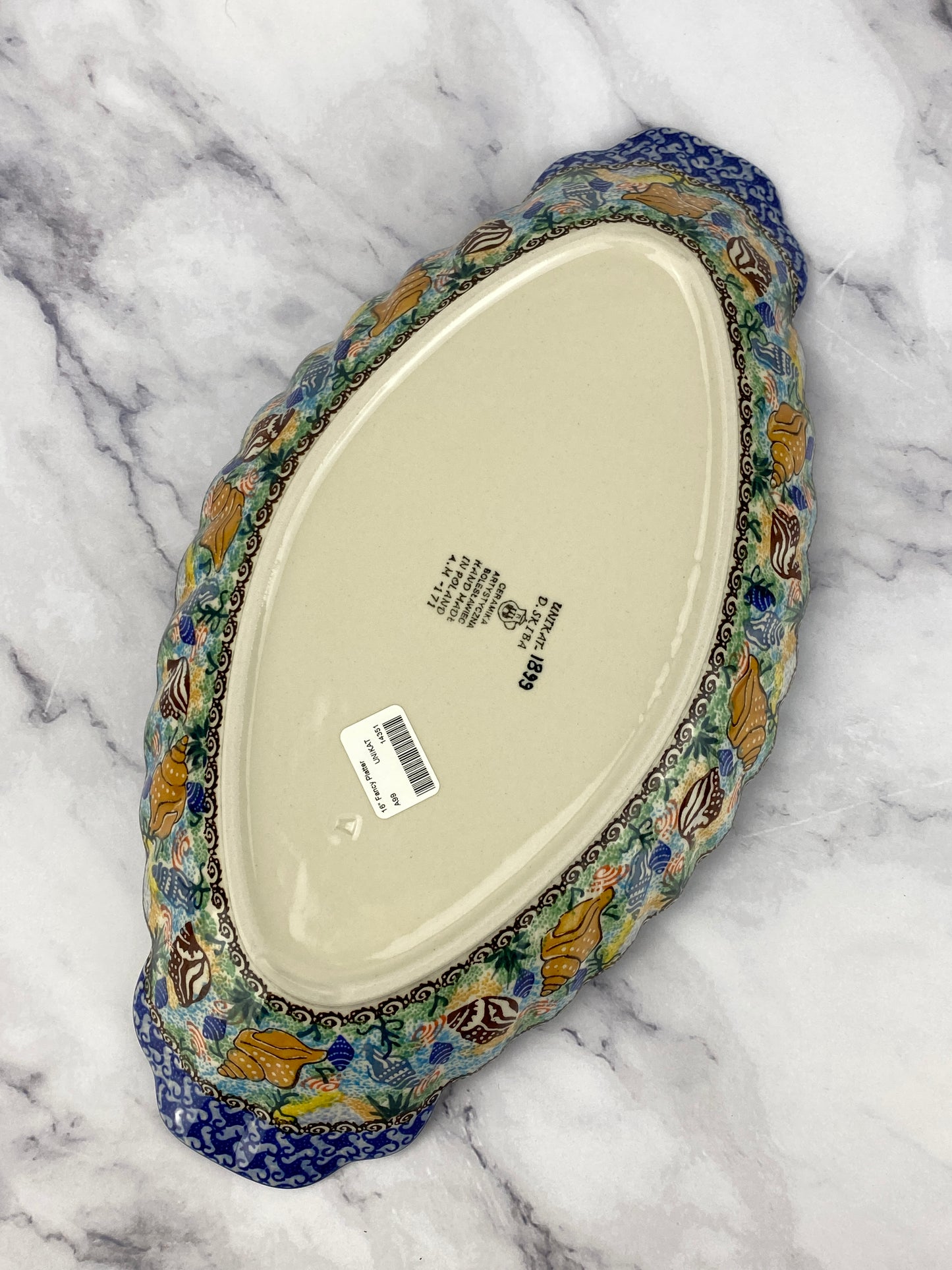 SALE Fancy Unikat Platter - Shape A99 - Pattern U1899