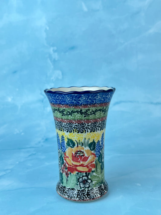 Ruffled Unikat Bud Vase - Shape 127 - Pattern U4288