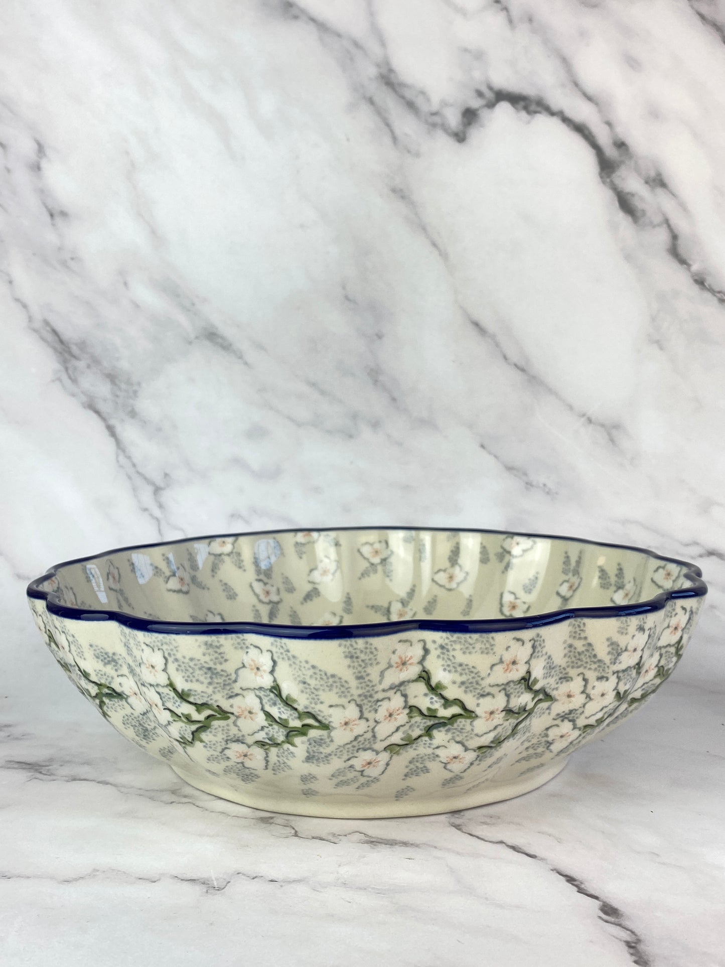 Large Unikat Scalloped Bowl - Shape 447 - Pattern U5163