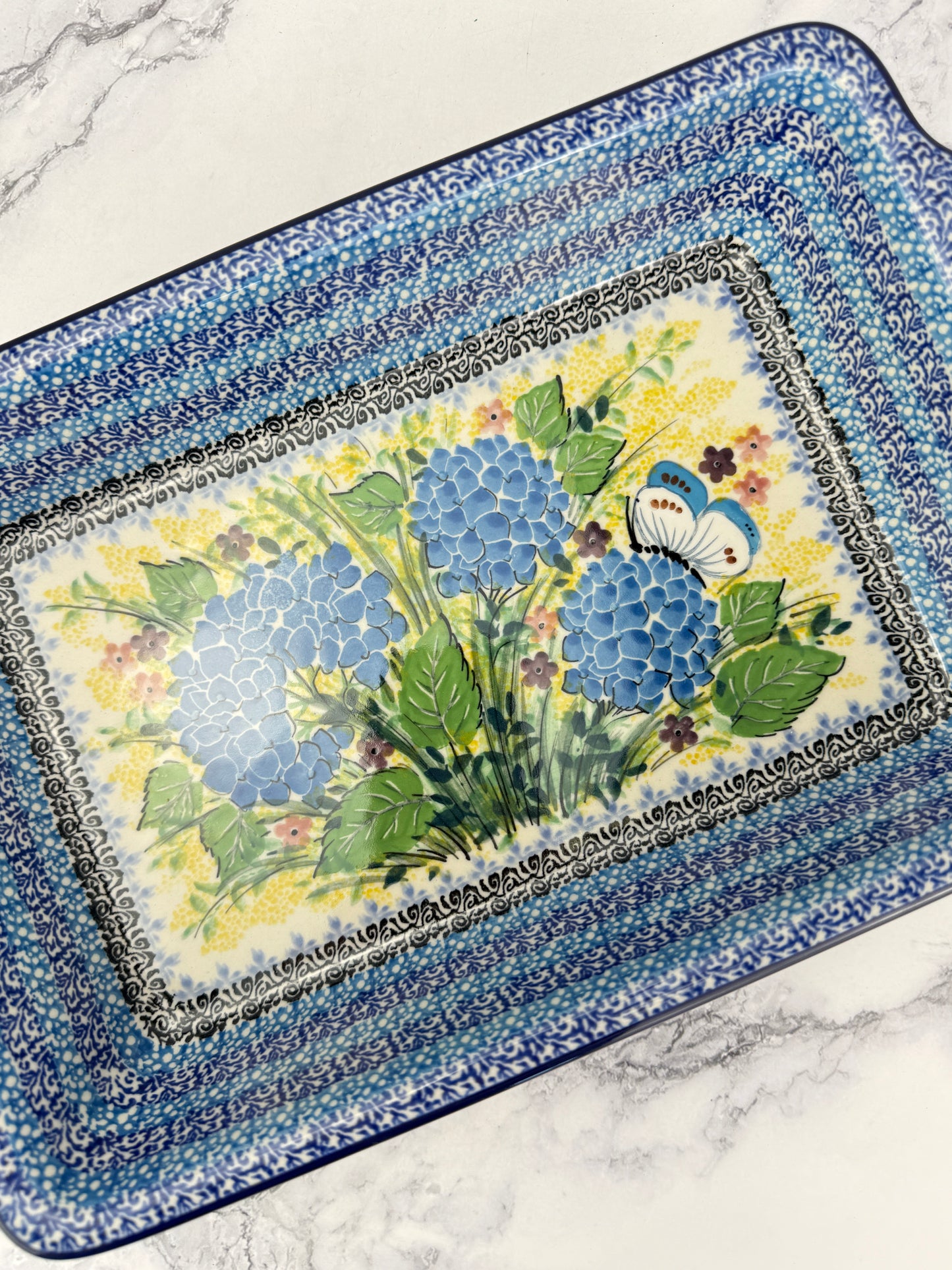 Unikat Rectangular Baker With Handles - Shape A59 - Pattern U5048