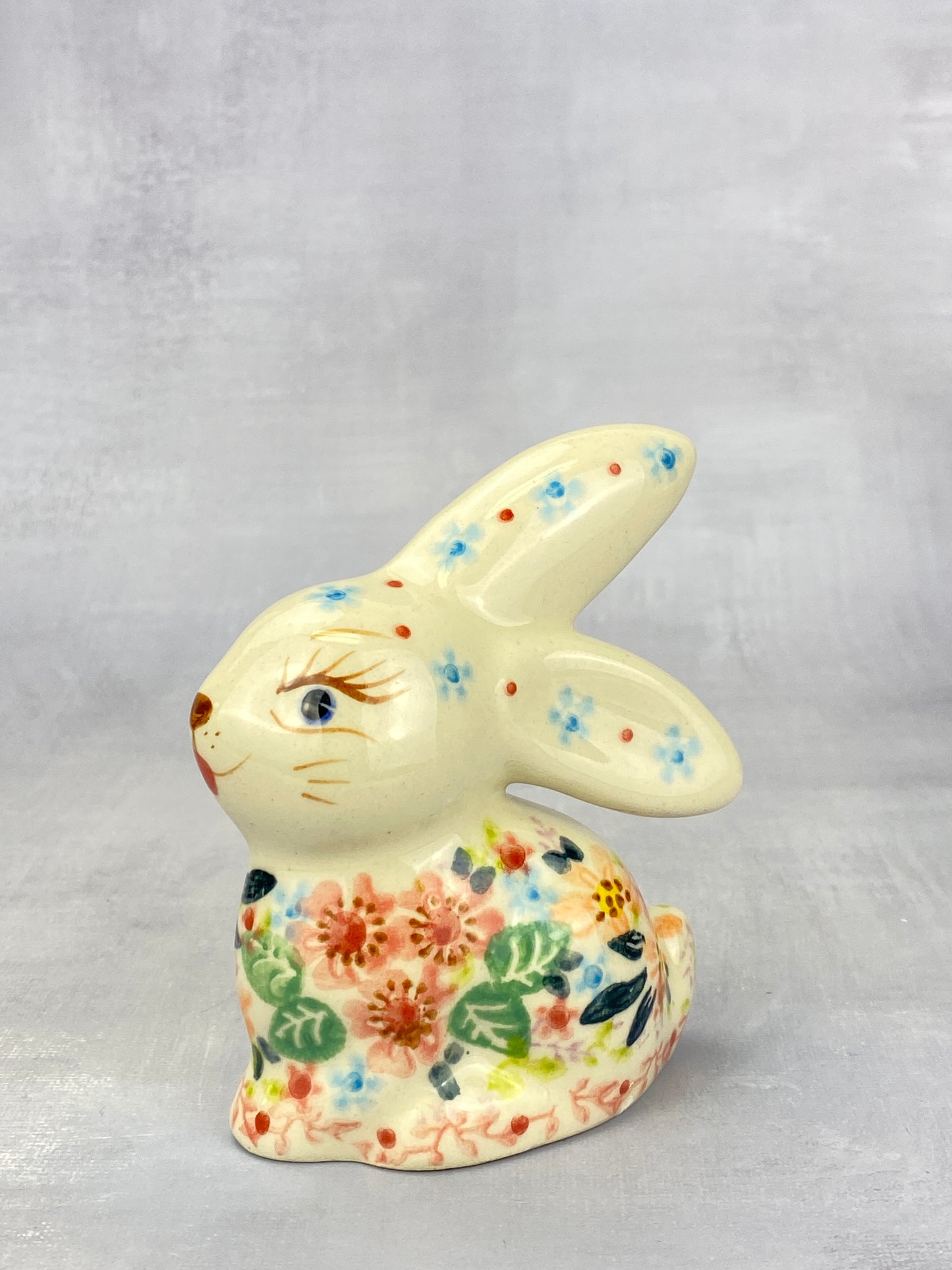 Bunny Figurine - Shape V412 - Pink Floral