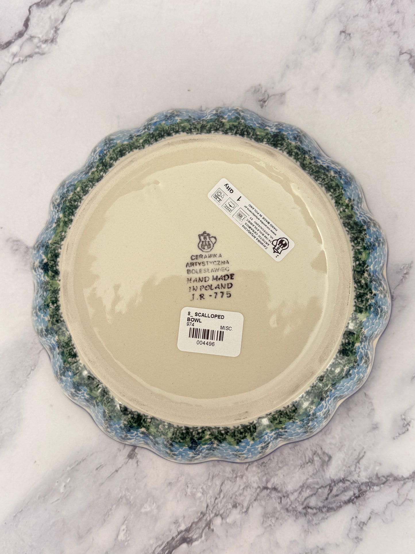 Scalloped Bowl - Shape 974 - Pattern 3279