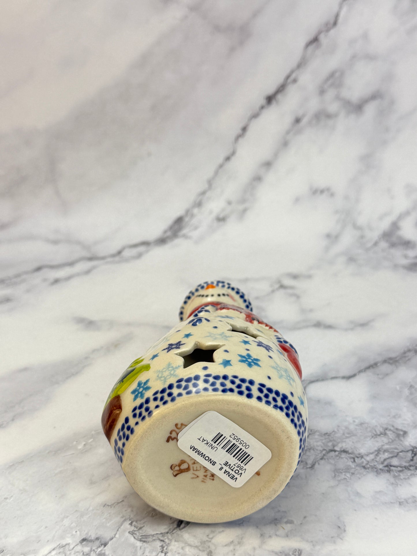 Vena Snowman With Tree - Shape V667 - Snowflake