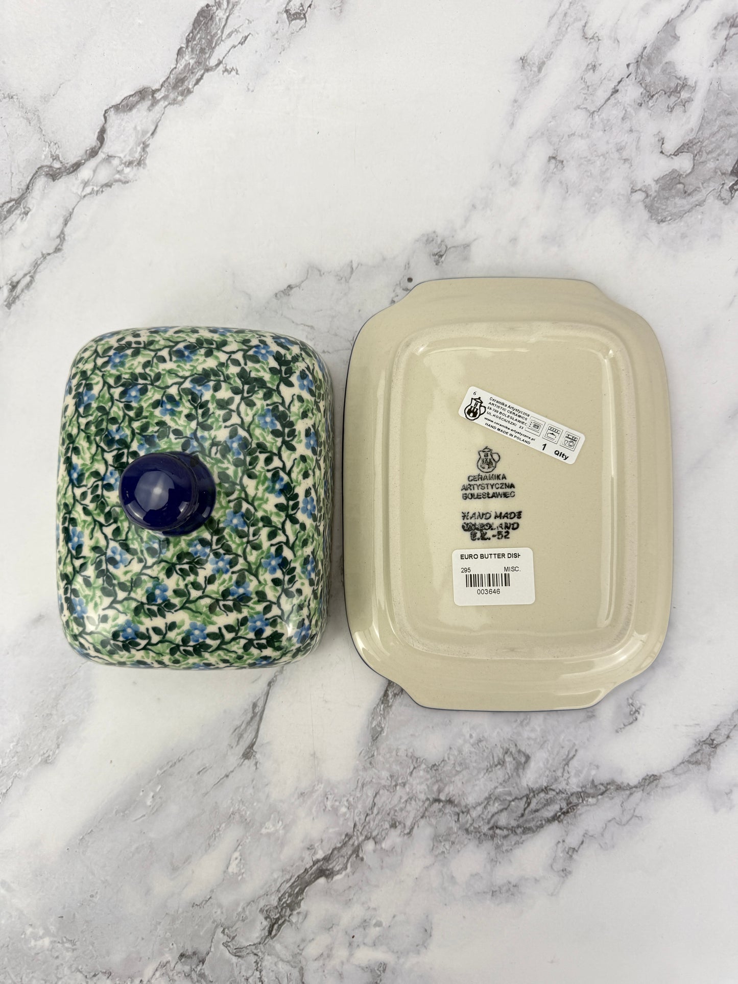 Euro Butter Dish - Shape 295 - Pattern 3249