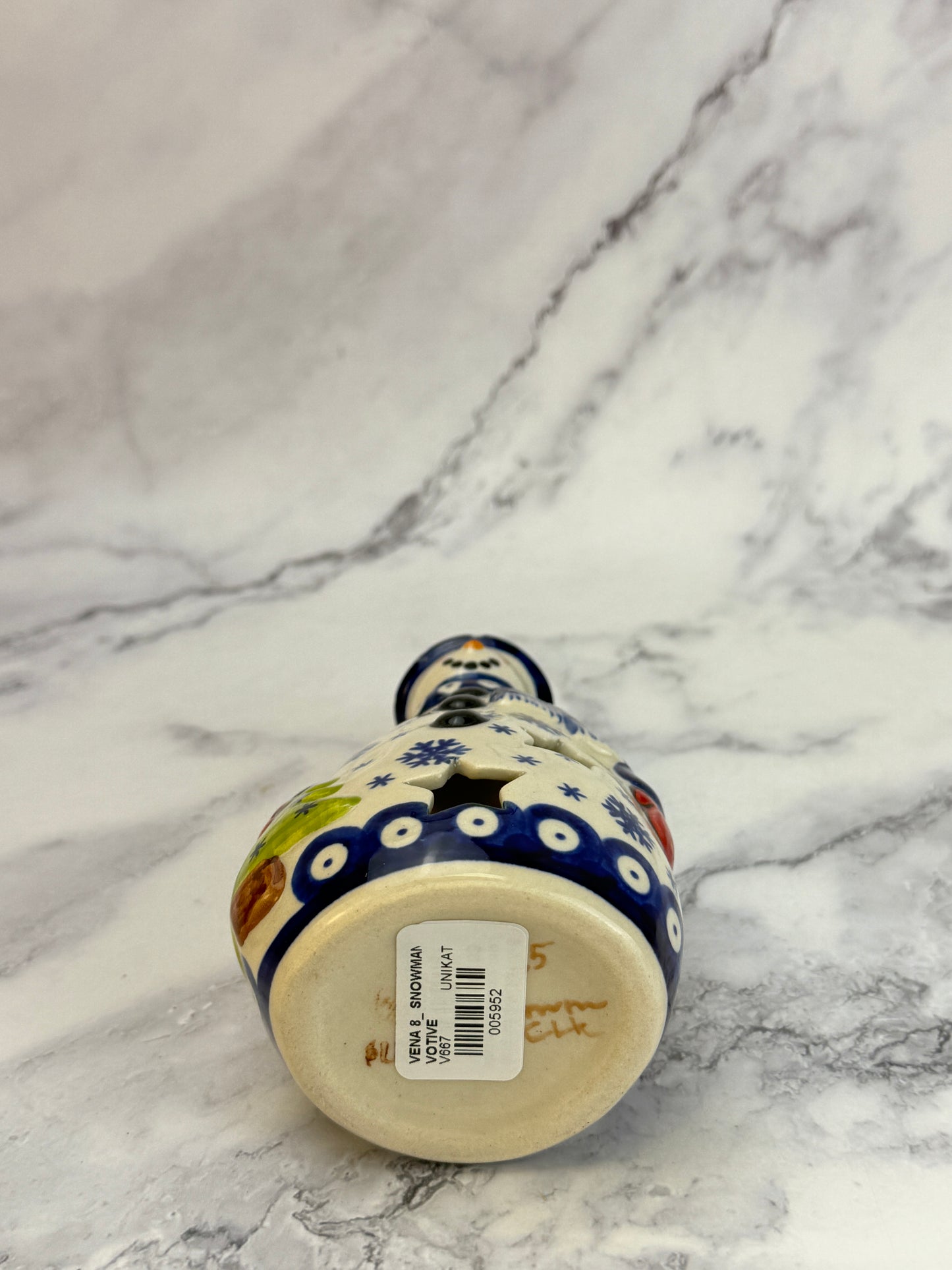 Vena Snowman With Tree - Shape V667 - Snowflake Owl Eye