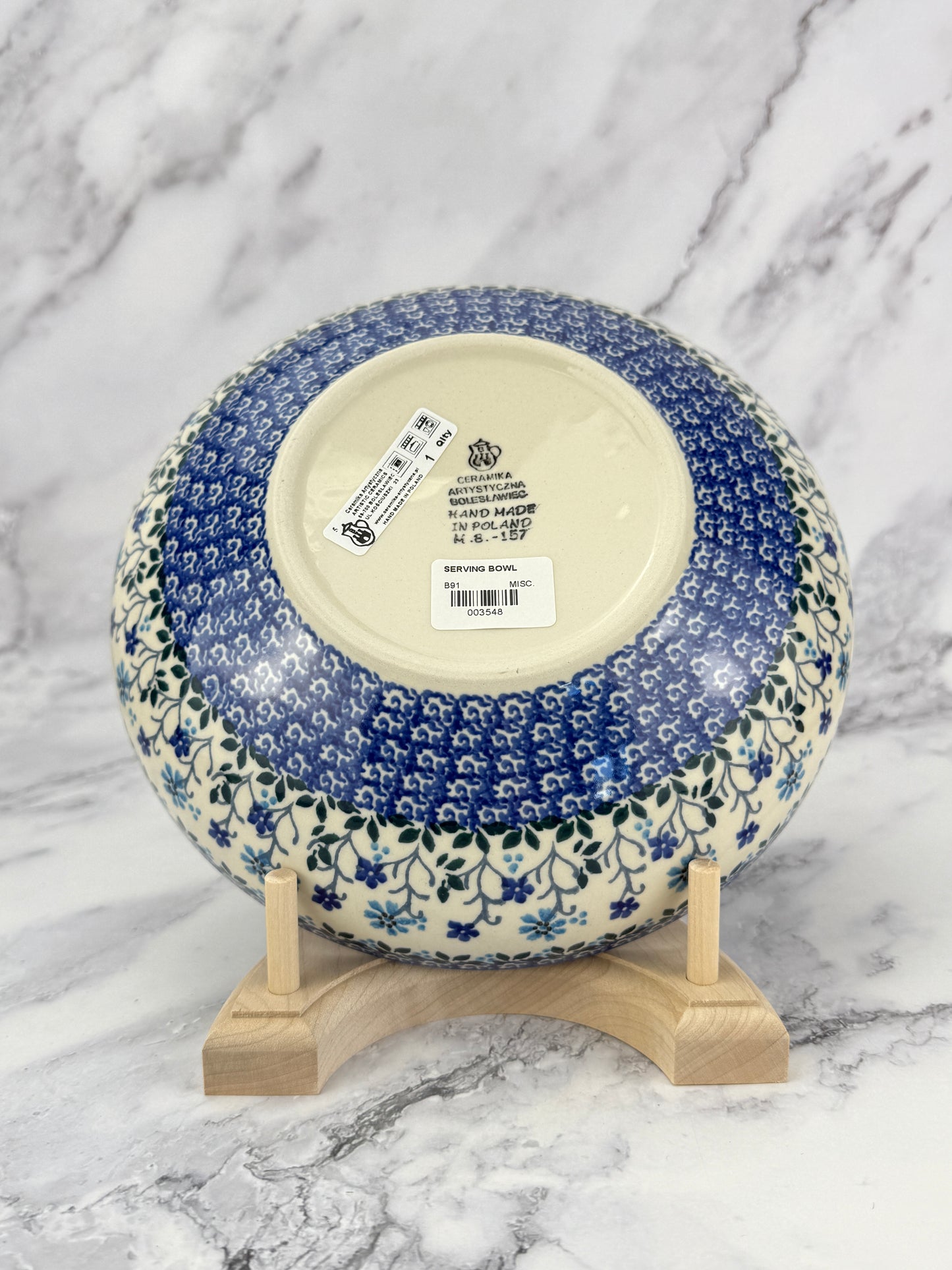 8.5" Serving Bowl - Shape B91 - Pattern 2785