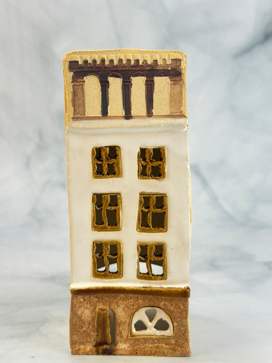 Ceramic Votive House - H