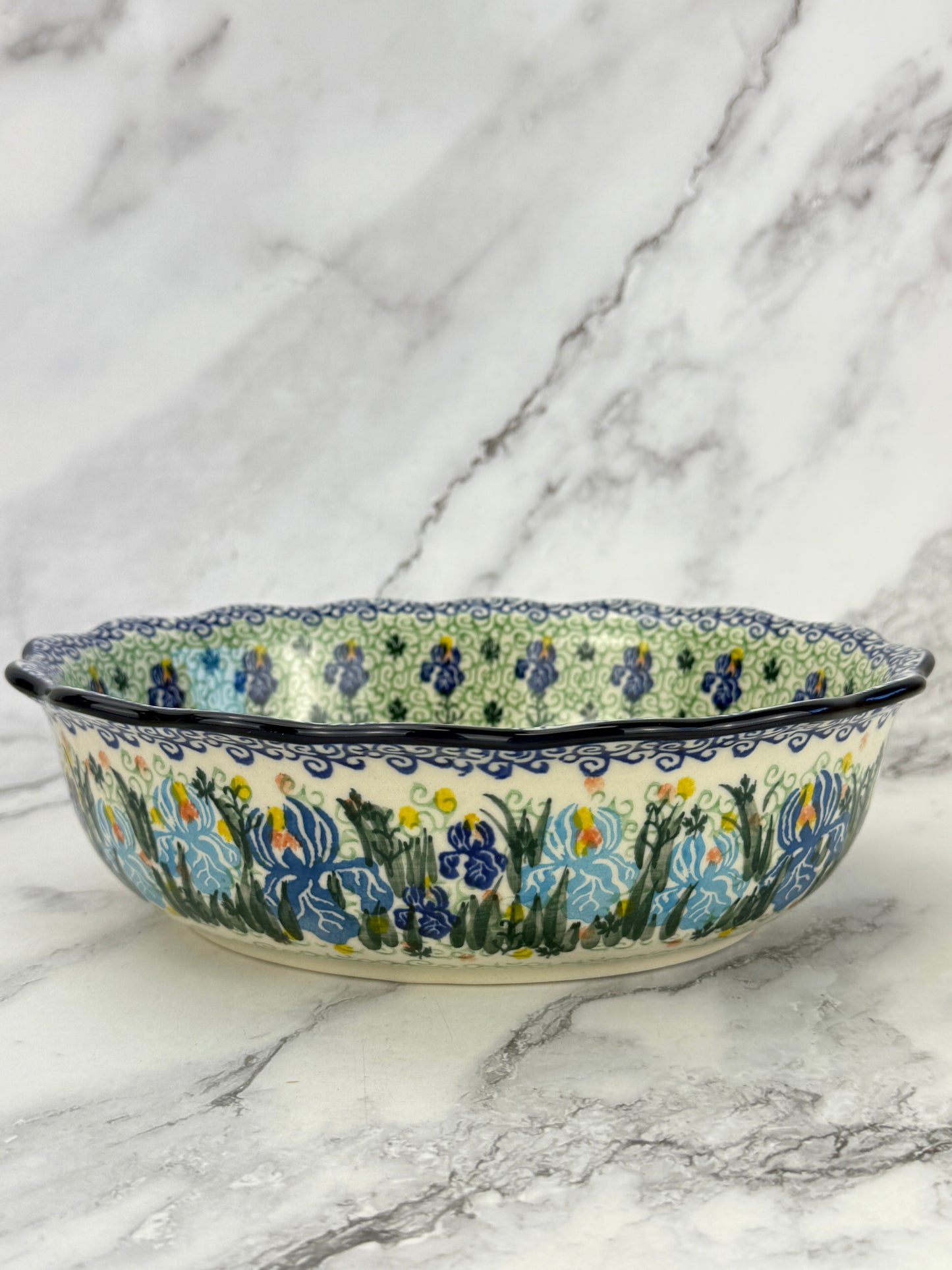 Scalloped Unikat Oval Bowl - Shape D78 - Pattern U2712