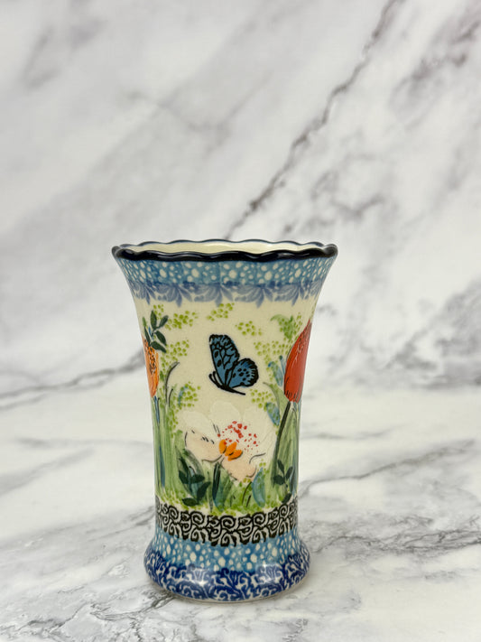 Ruffled Unikat Bud Vase - Shape 127 - Pattern U5314