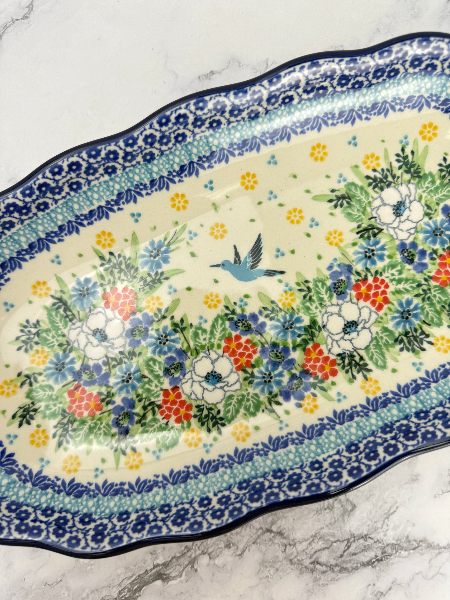 Scalloped Unikat Tray - Shape A42 - Pattern U5155