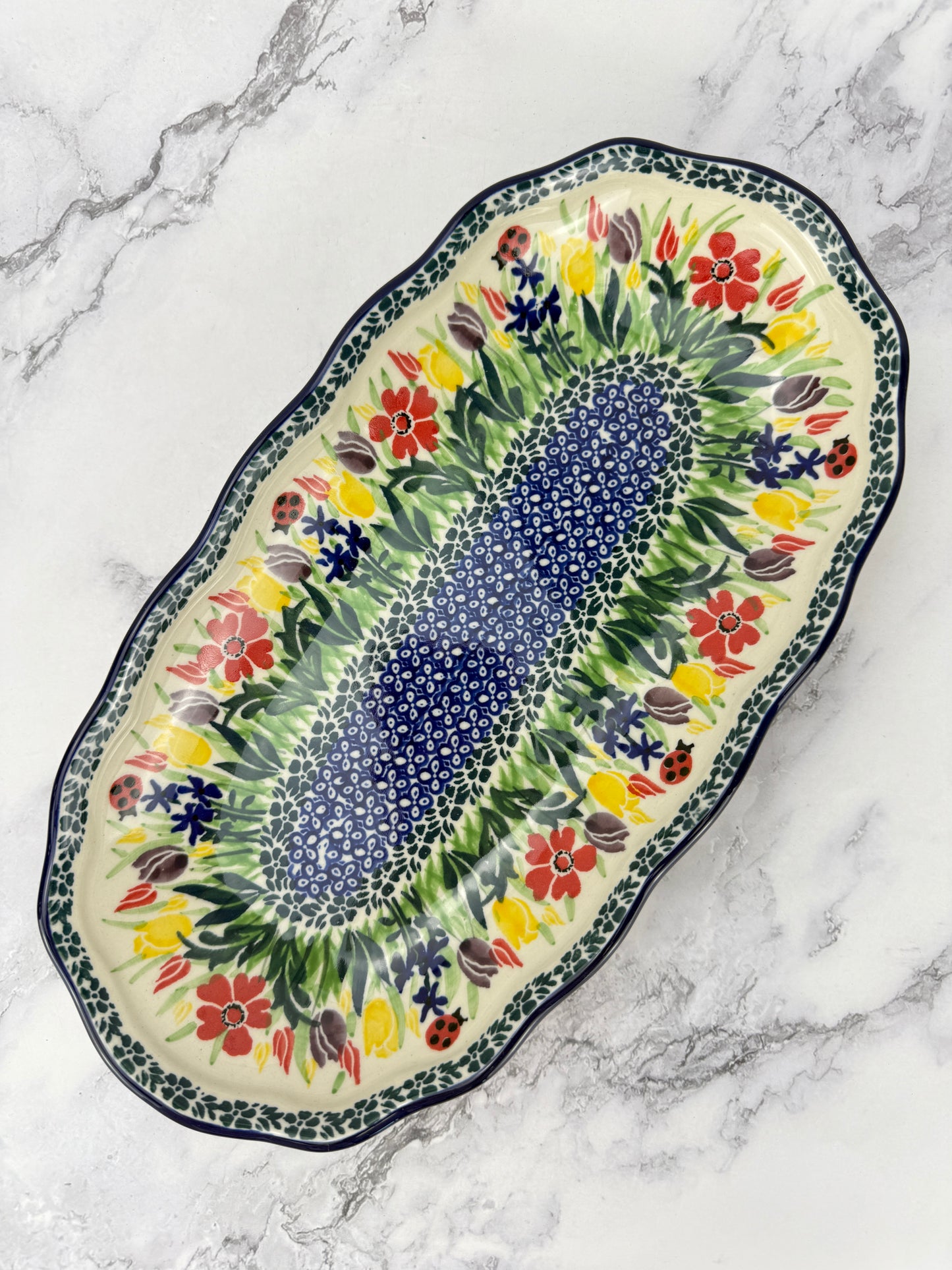 Scalloped Unikat Tray - Shape A42 - Pattern U3787