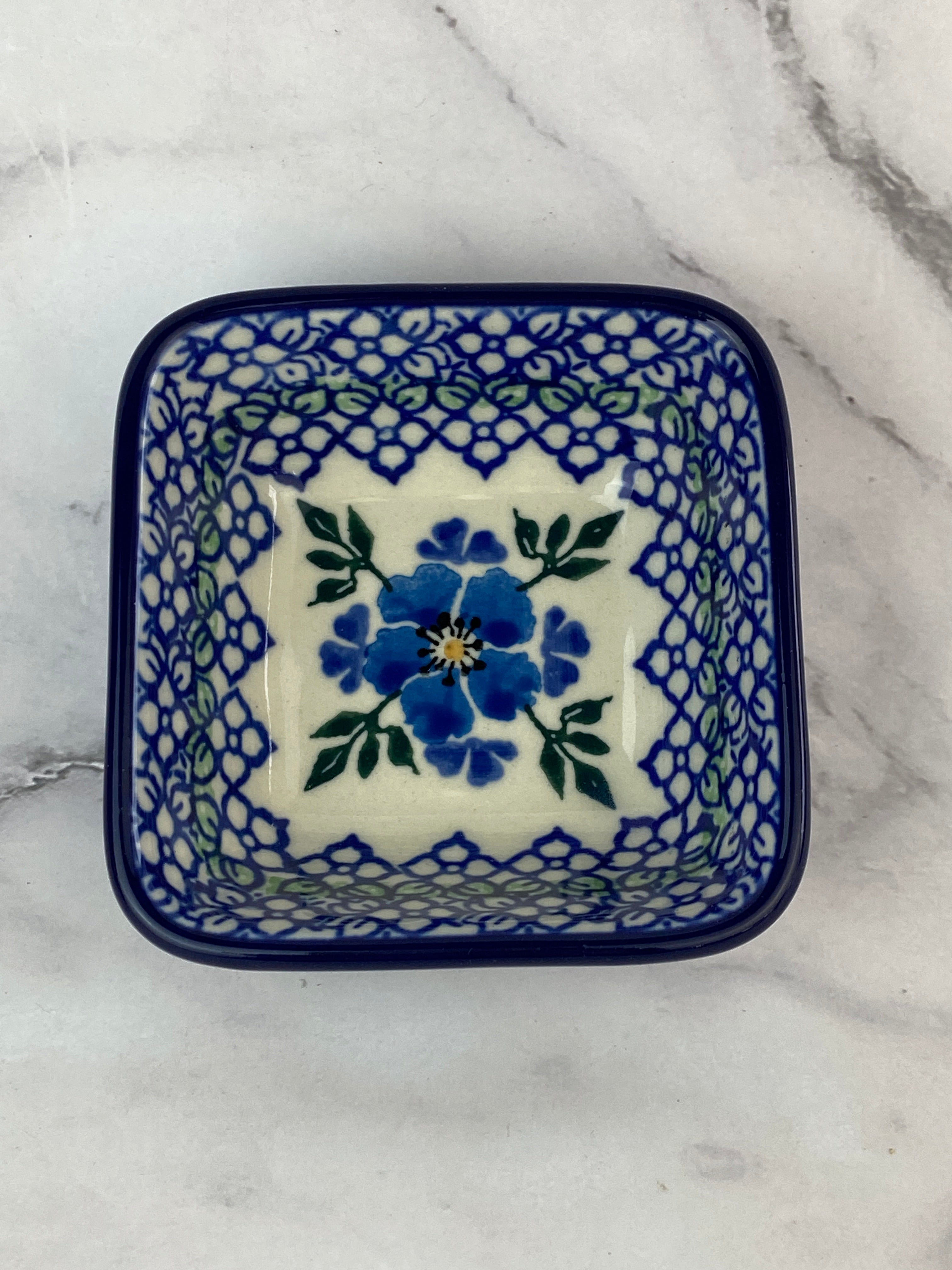 Small Ribbed Dip Bowl - Shape 656 - Pattern 1382 – Polish Pottery Westlake