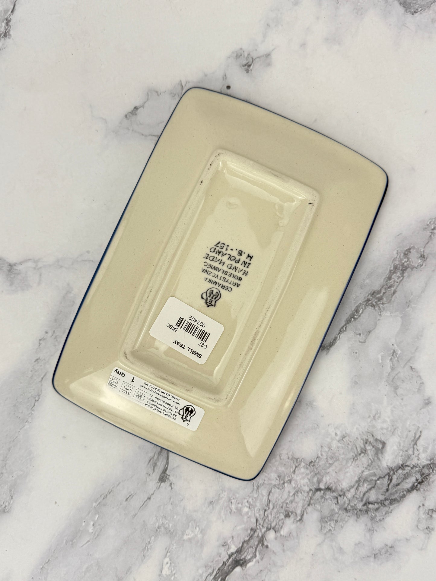 Small Tray - Shape C27 - Pattern 2898