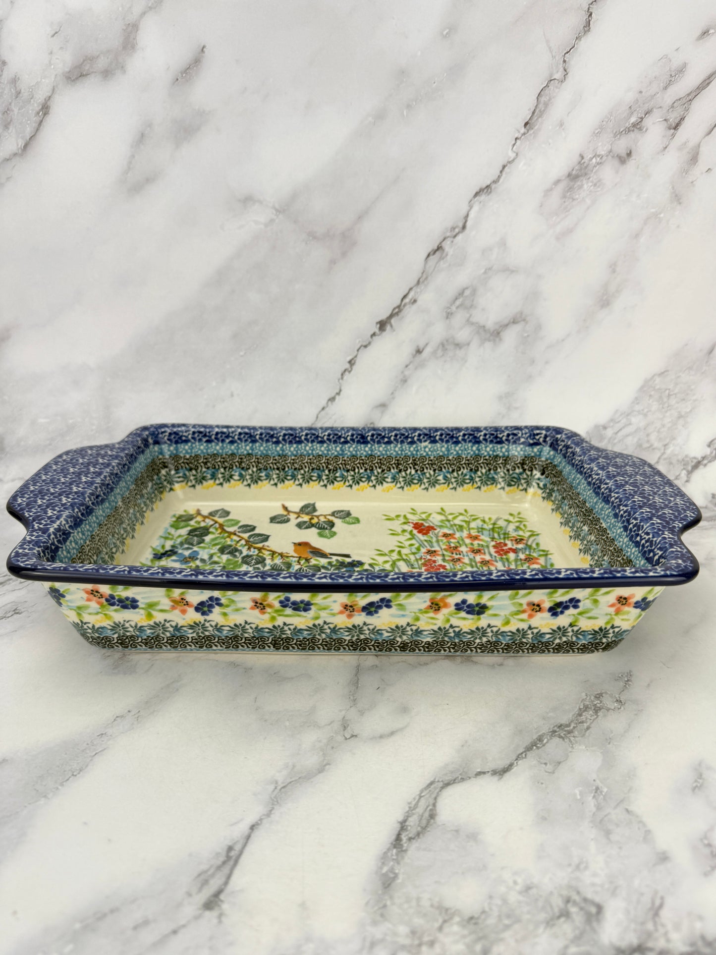 Unikat Rectangular Baker With Handles - Shape A59 - Pattern U5098