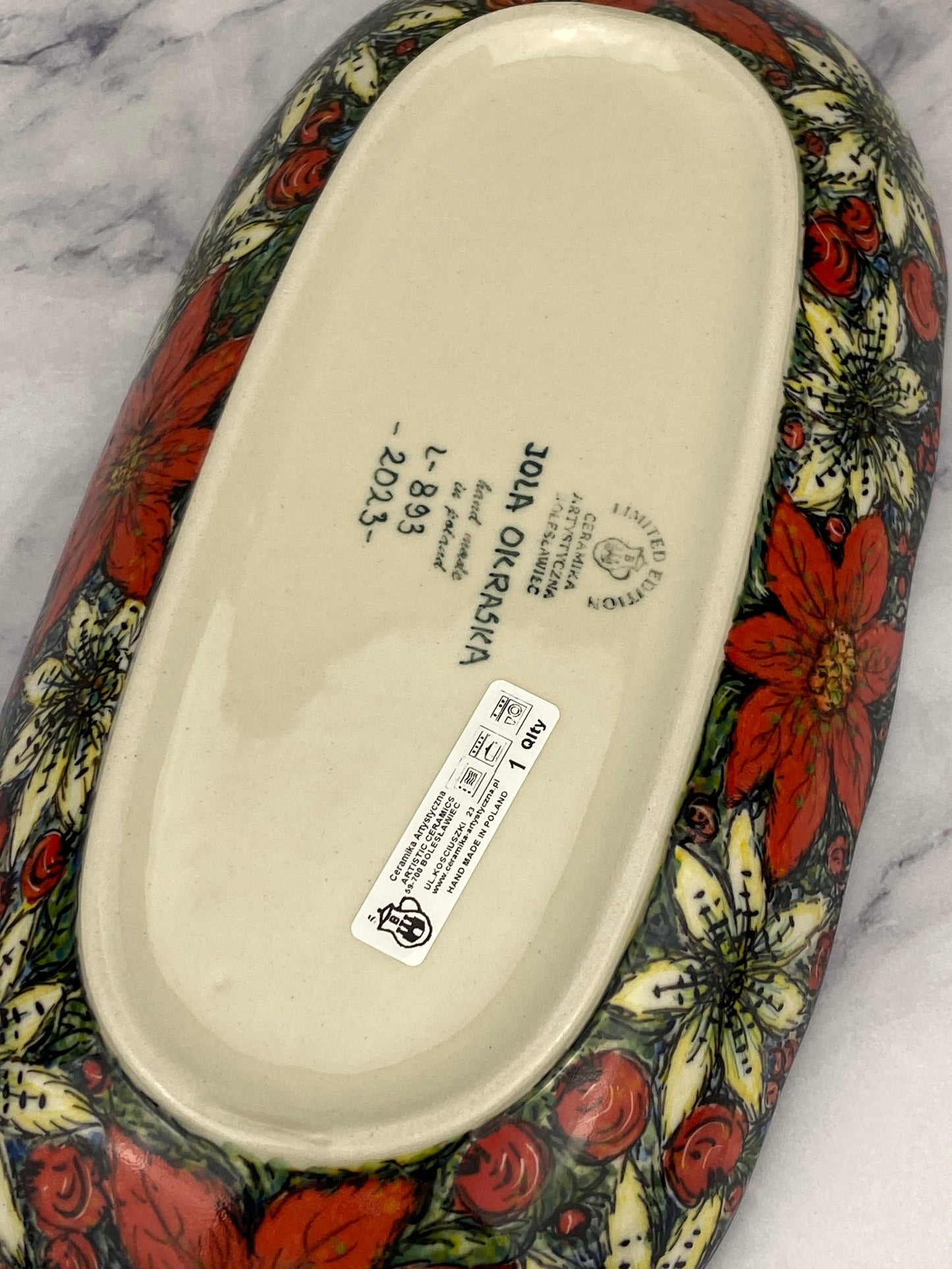 2023 Limited Edition Scalloped Unikat Tray - Shape A42 - Jolanta Okraska L893