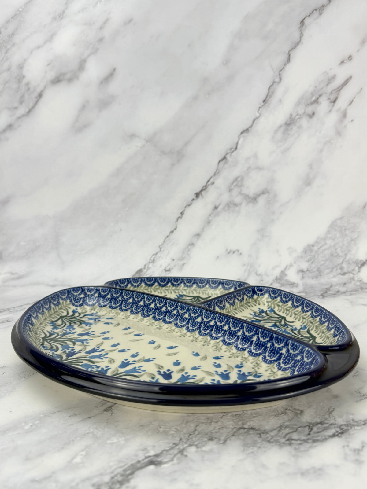 Divided Oval Dish - Shape 485 - Pattern 1432