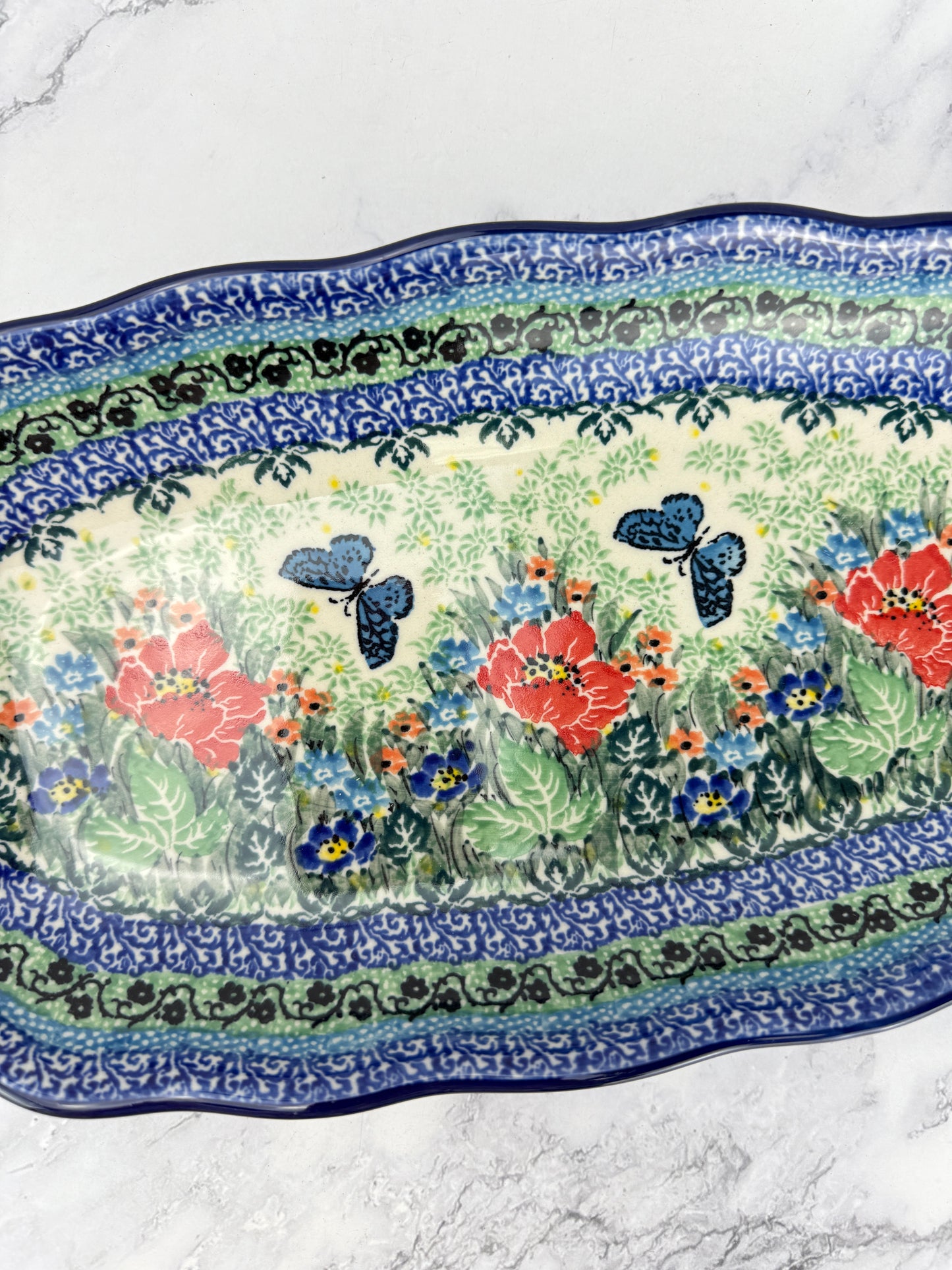 Scalloped Unikat Tray - Shape A42 - Pattern U4553