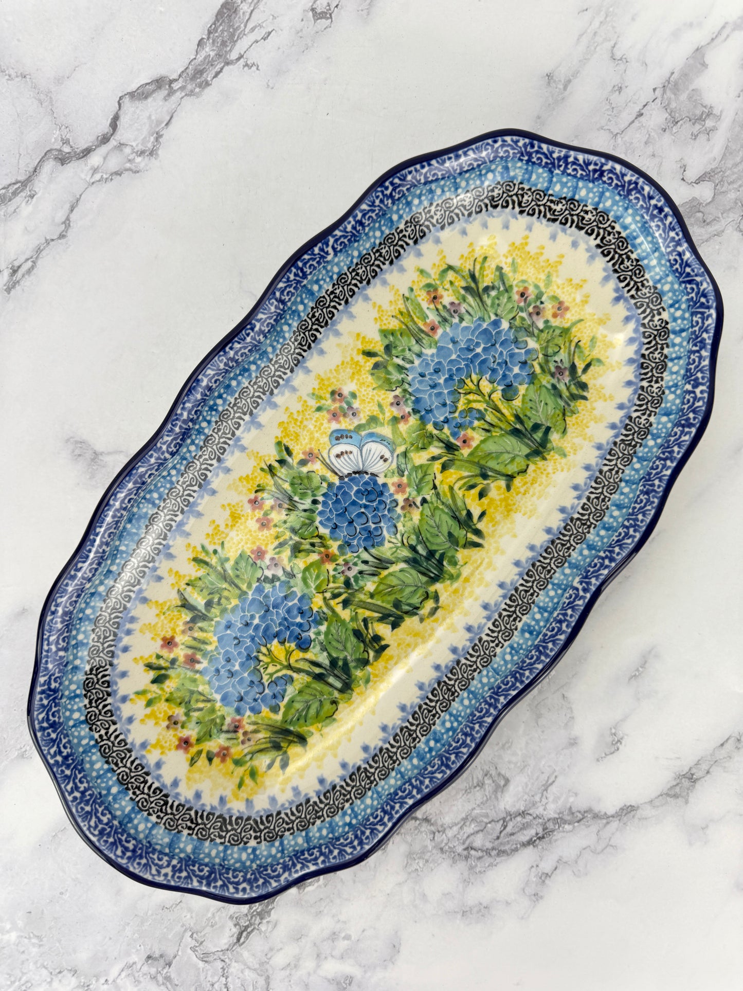 Scalloped Unikat Tray - Shape A42 - Pattern U5048