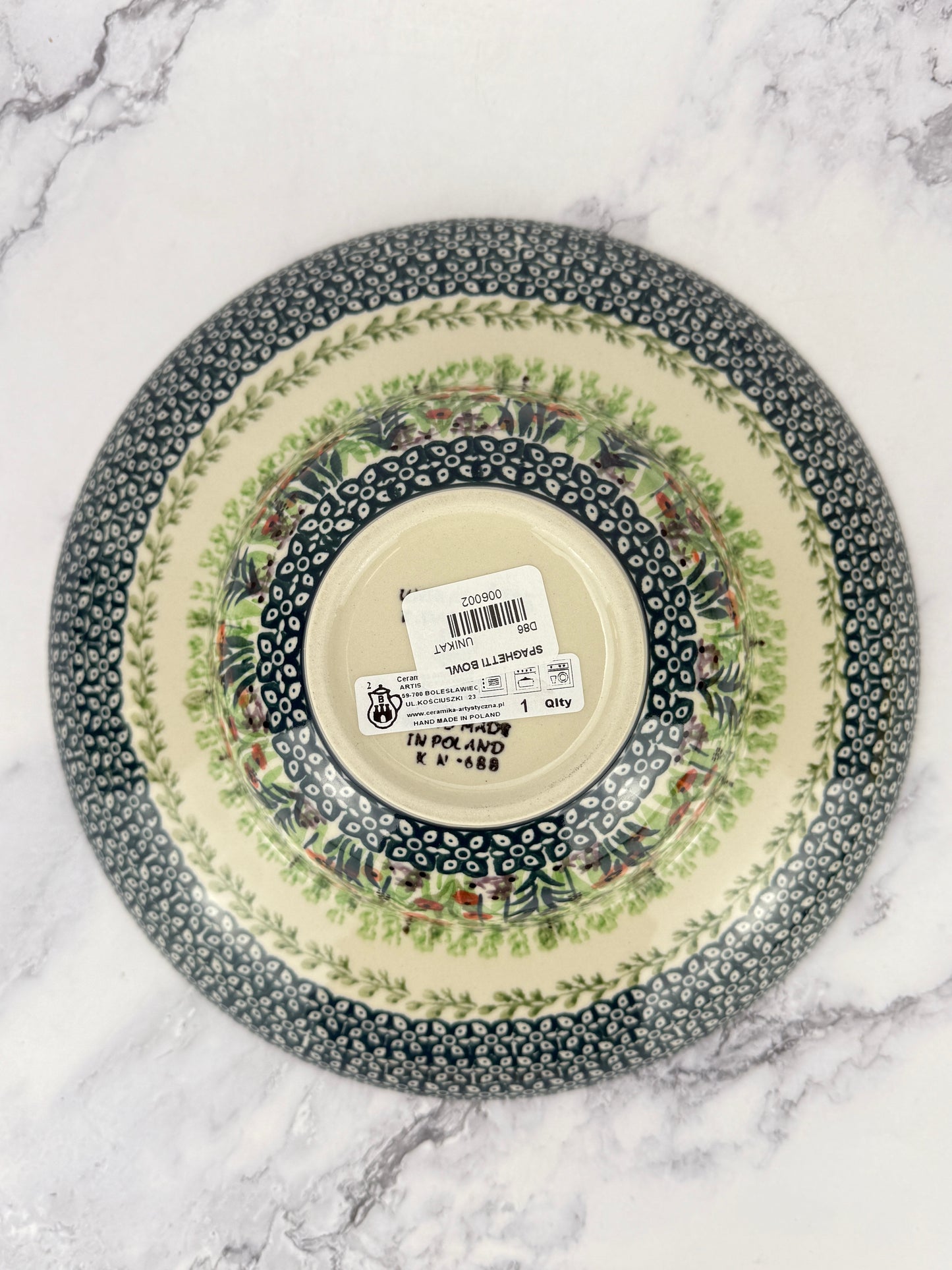 Unikat Spaghetti Bowl - Shape D86 - Pattern U4335