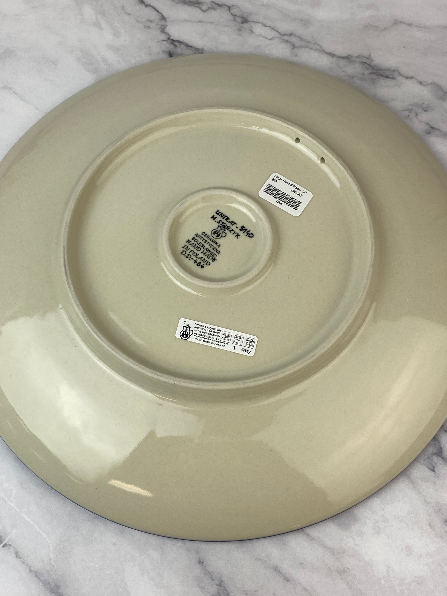 14" Round Unikat Platter - Shape 265 - Pattern U5140