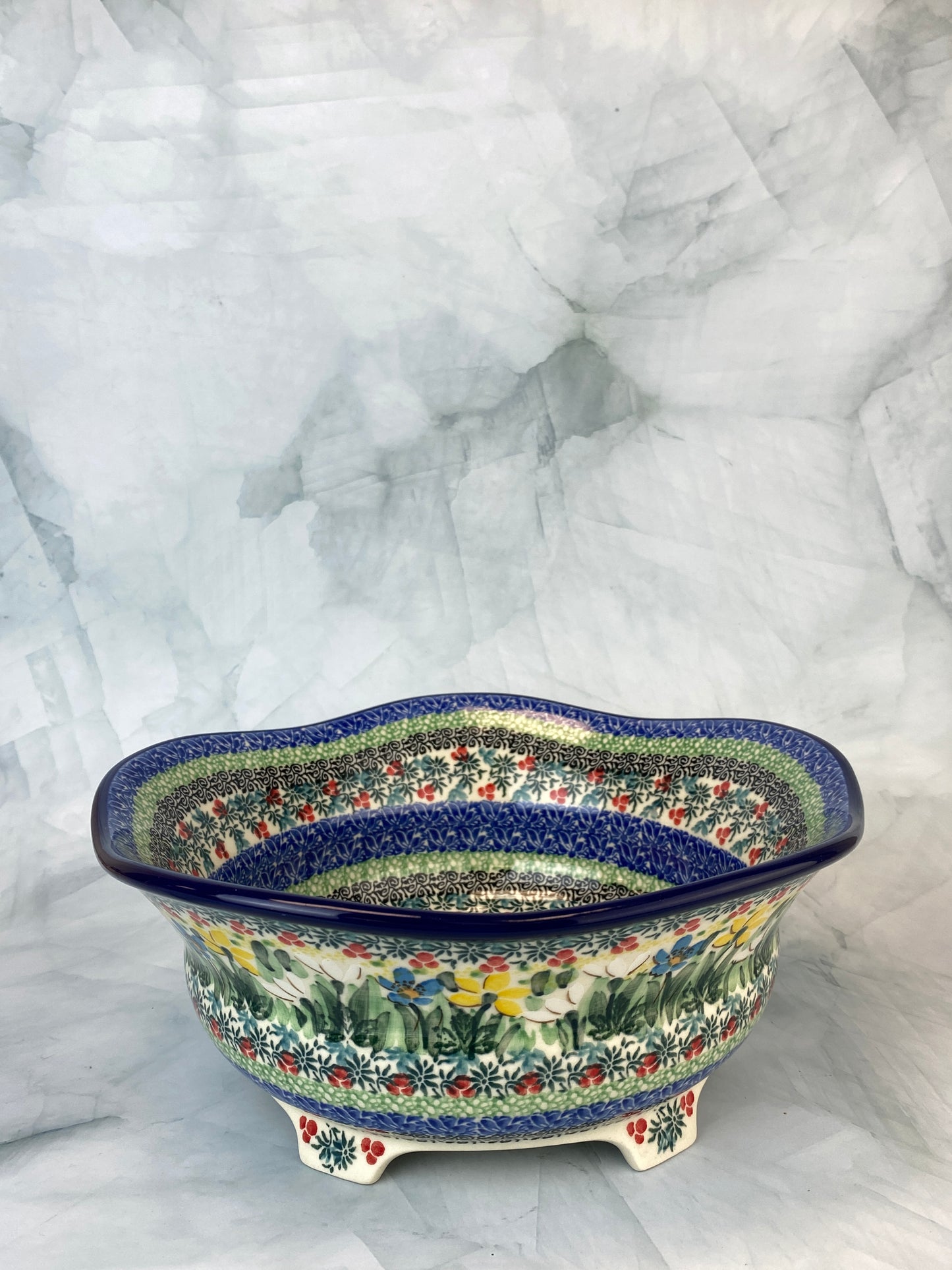 Footed Unikat Bowl - Shape A17 - Pattern U5131