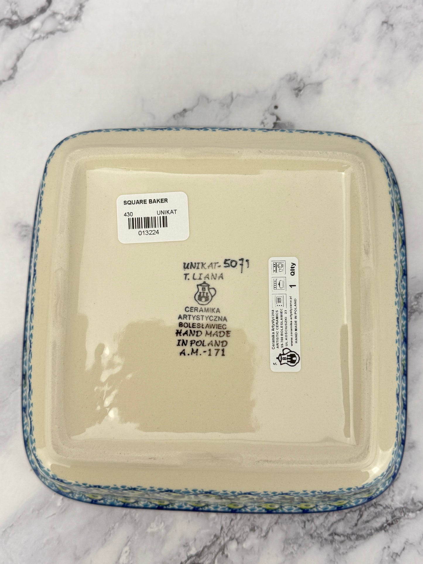 Square Unikat Baker - Shape 430 - Pattern U5071