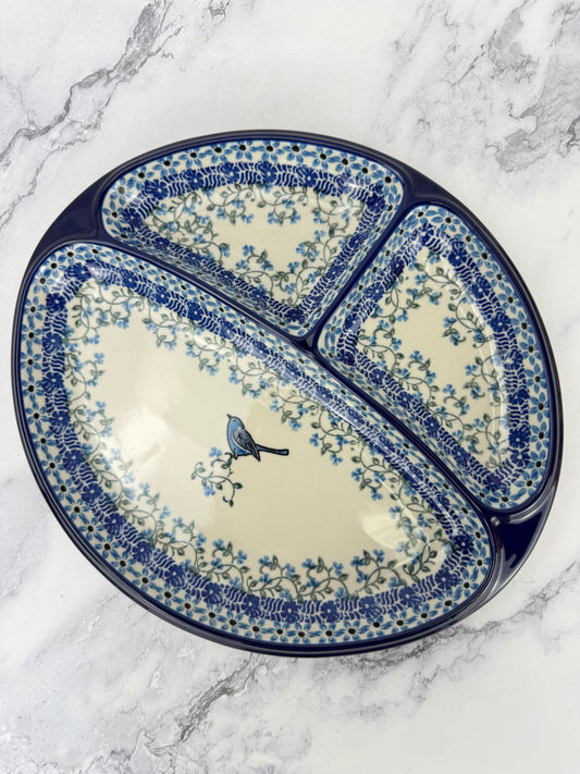 Divided Oval Dish - Shape 485 - Pattern 1932