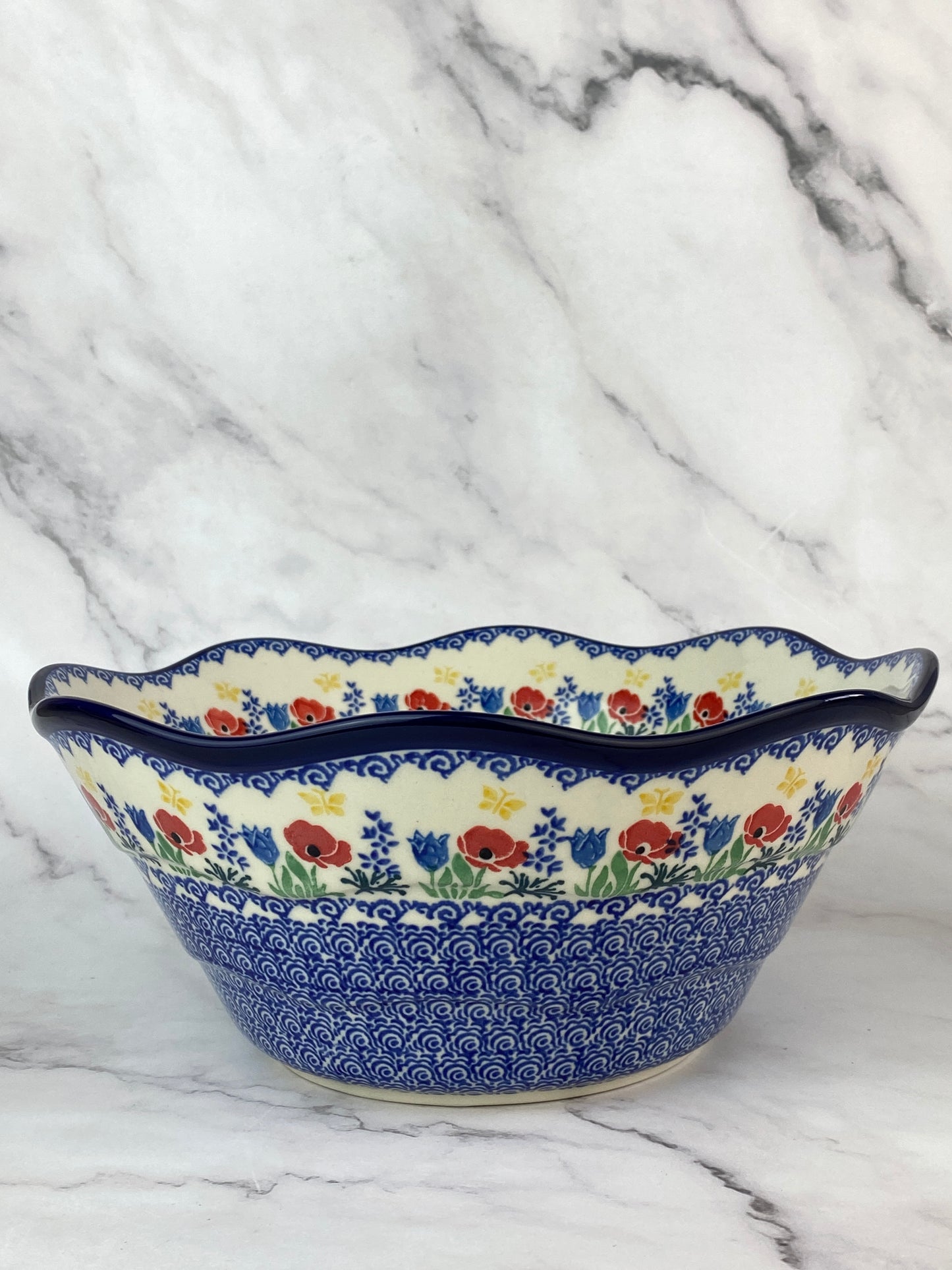 Large Wavy Serving Bowl - Shape 692 - Pattern 3218