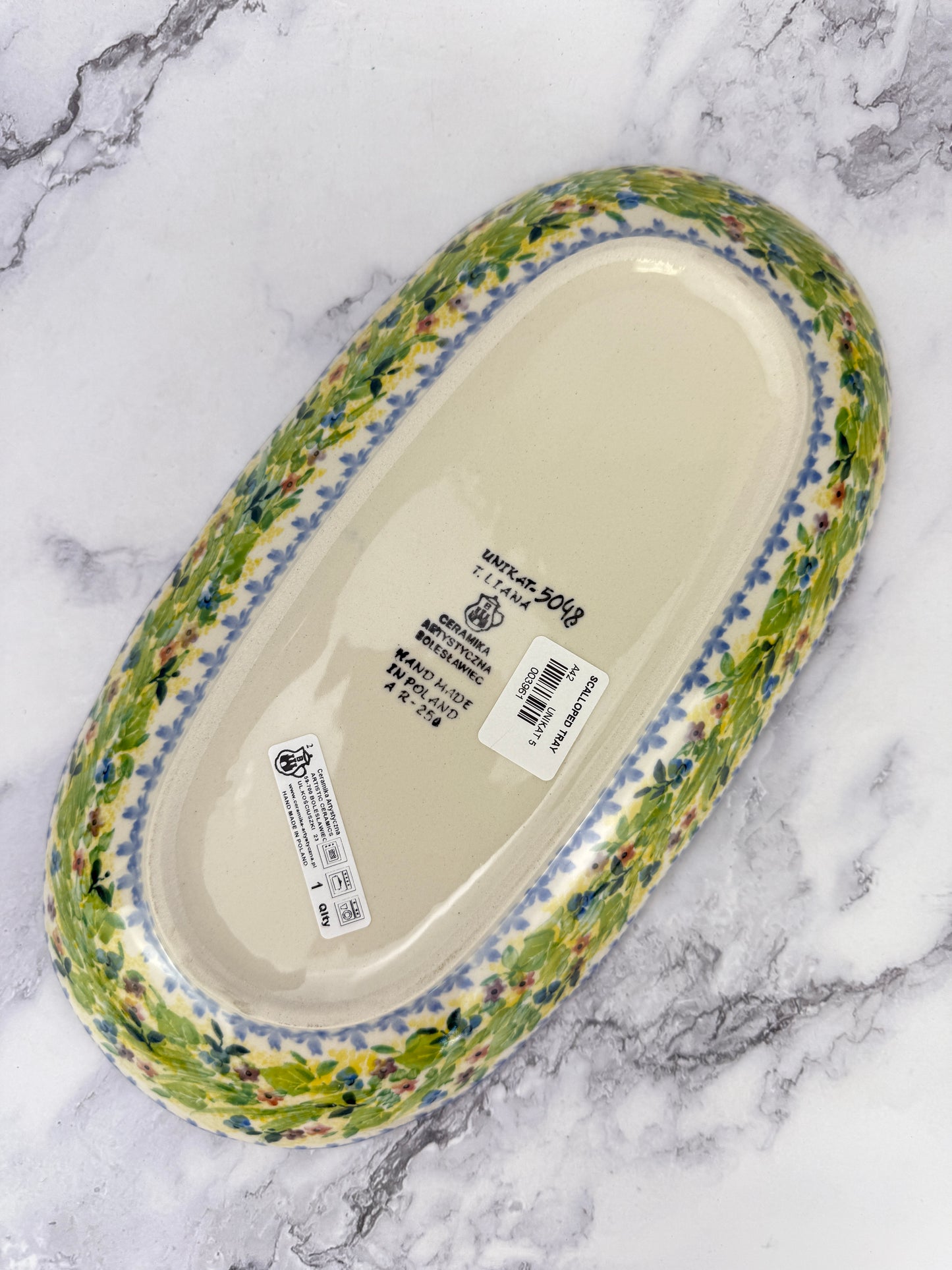 Scalloped Unikat Tray - Shape A42 - Pattern U5048