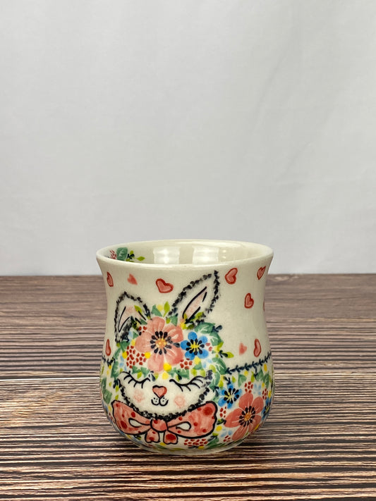 Vena Unikat 8oz Art Mug - Shape V053 - Pink Bunny