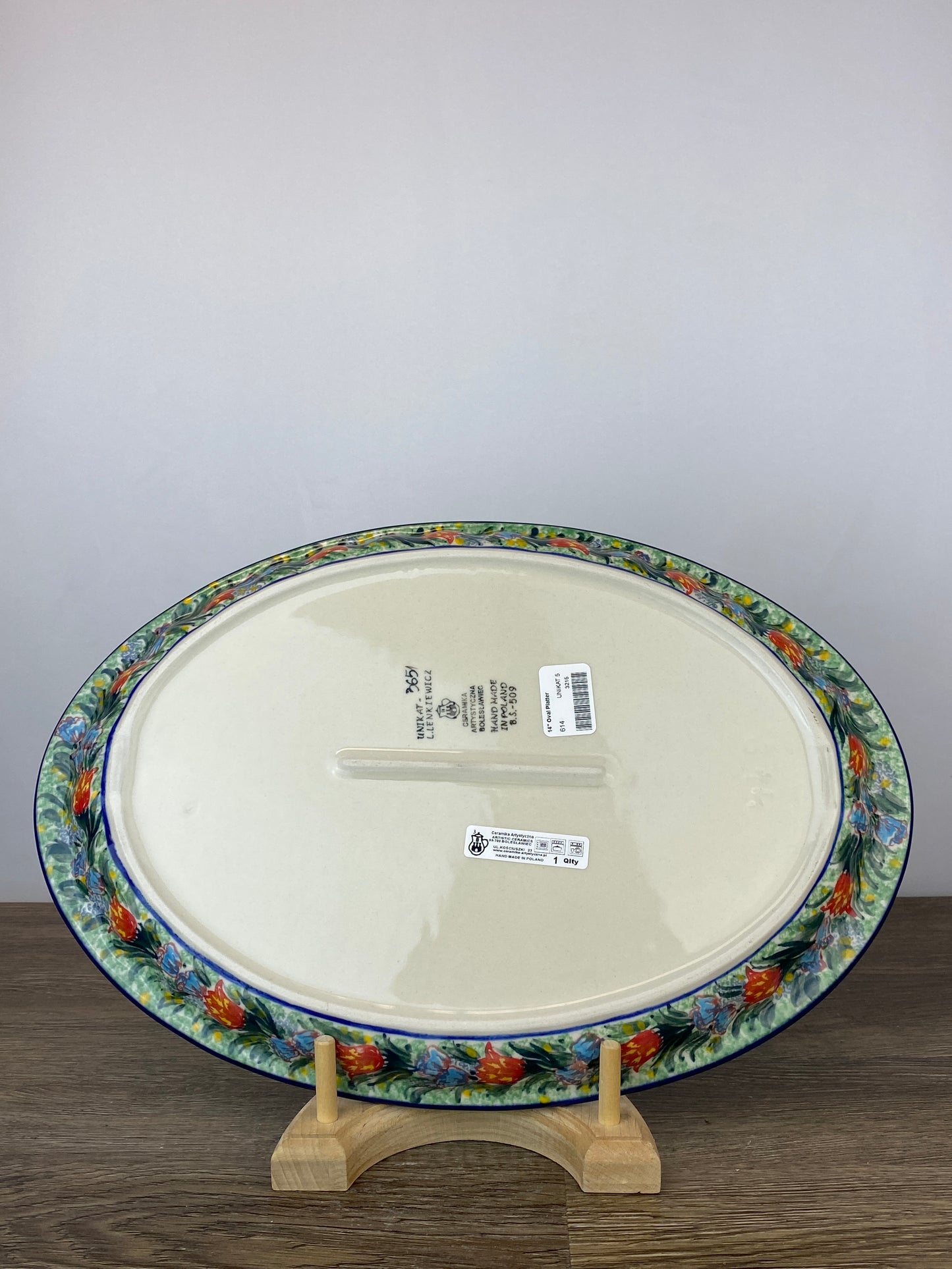 SALE Unikat Oval Platter - Shape 614 - Pattern U3651