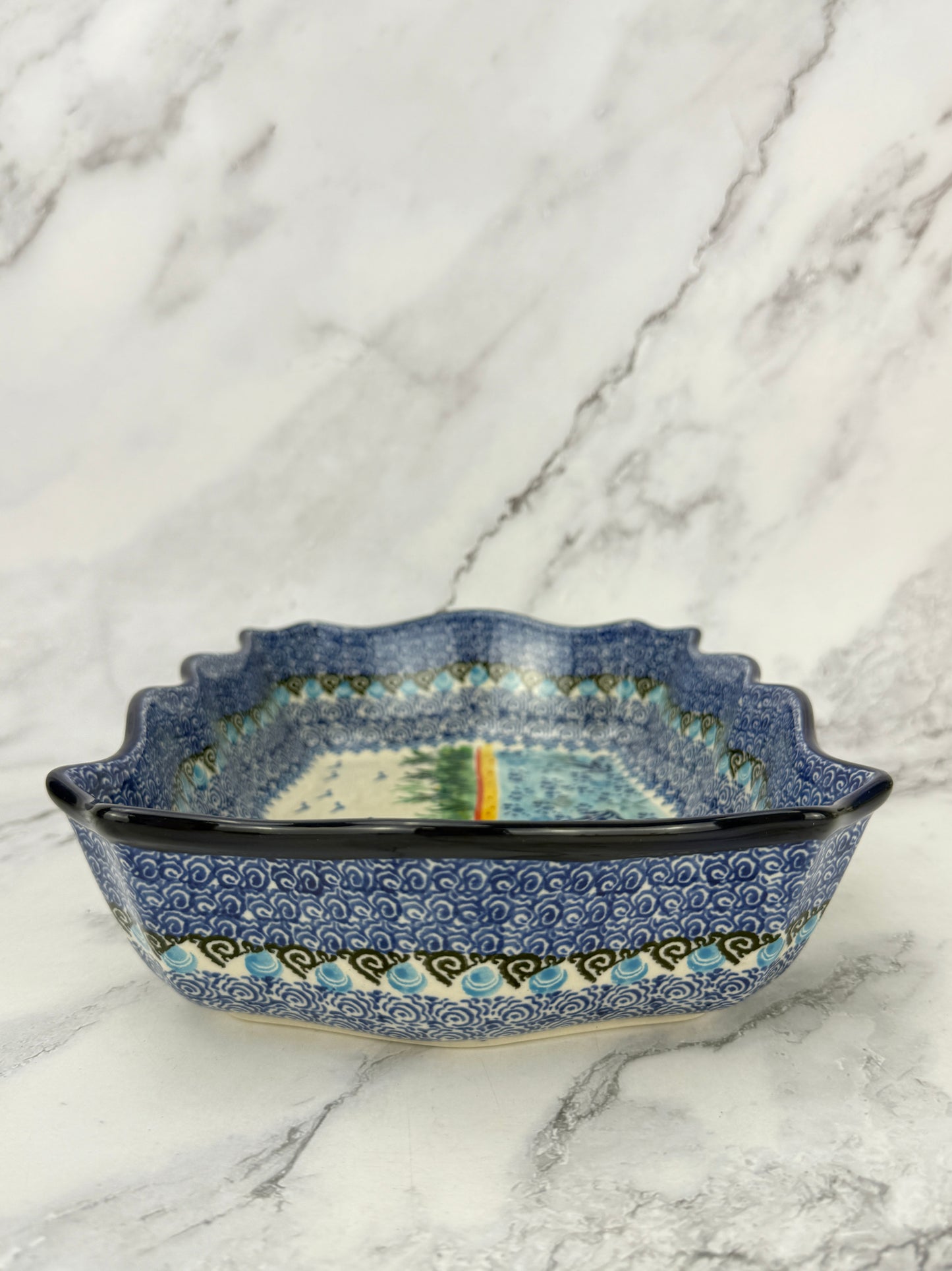 Fancy Unikat Rectangular Baker / Bowl - Shape A51 - Pattern U5220