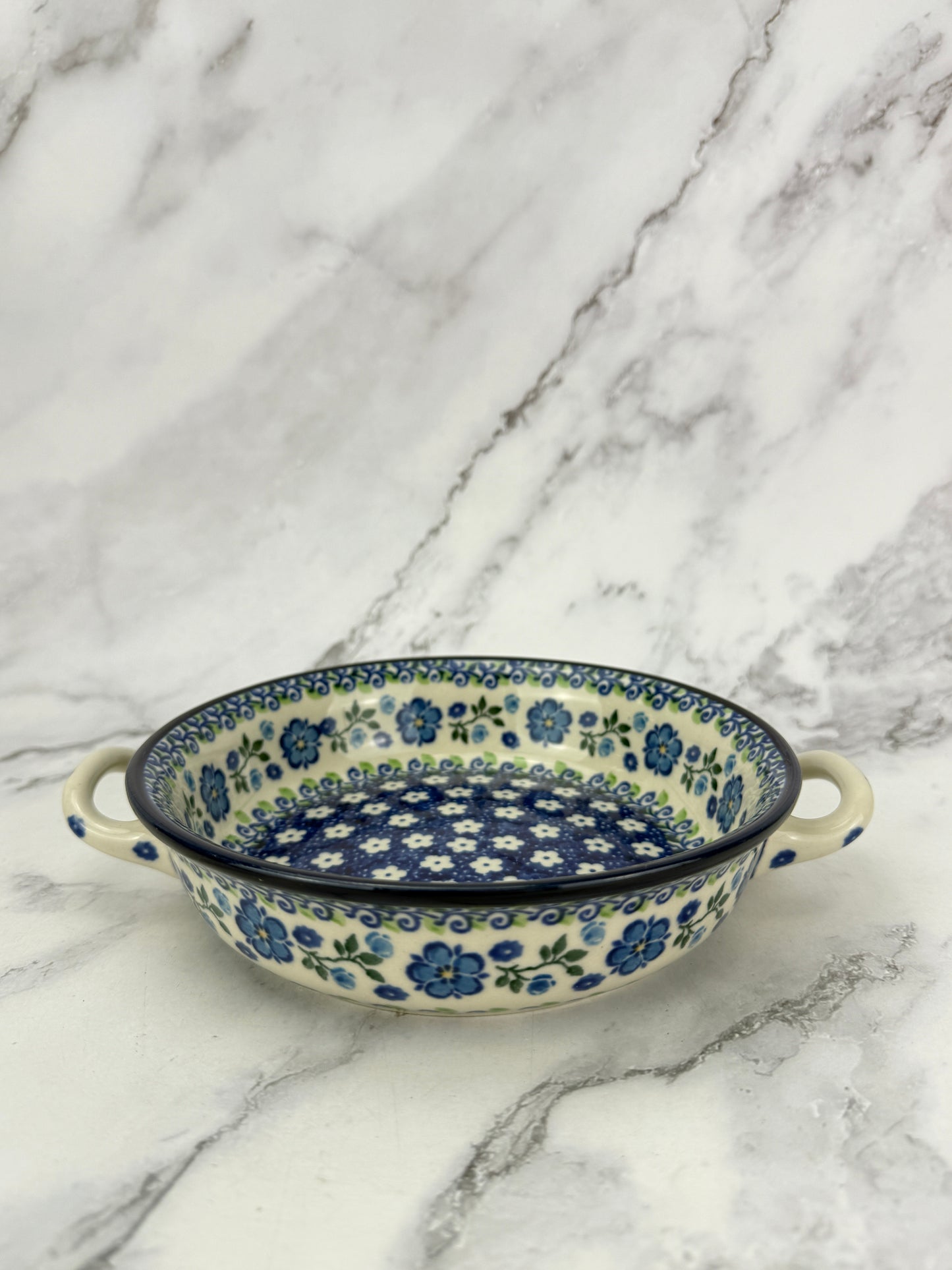Small Round Baker with Handles - Shape C40 - Pattern 2251