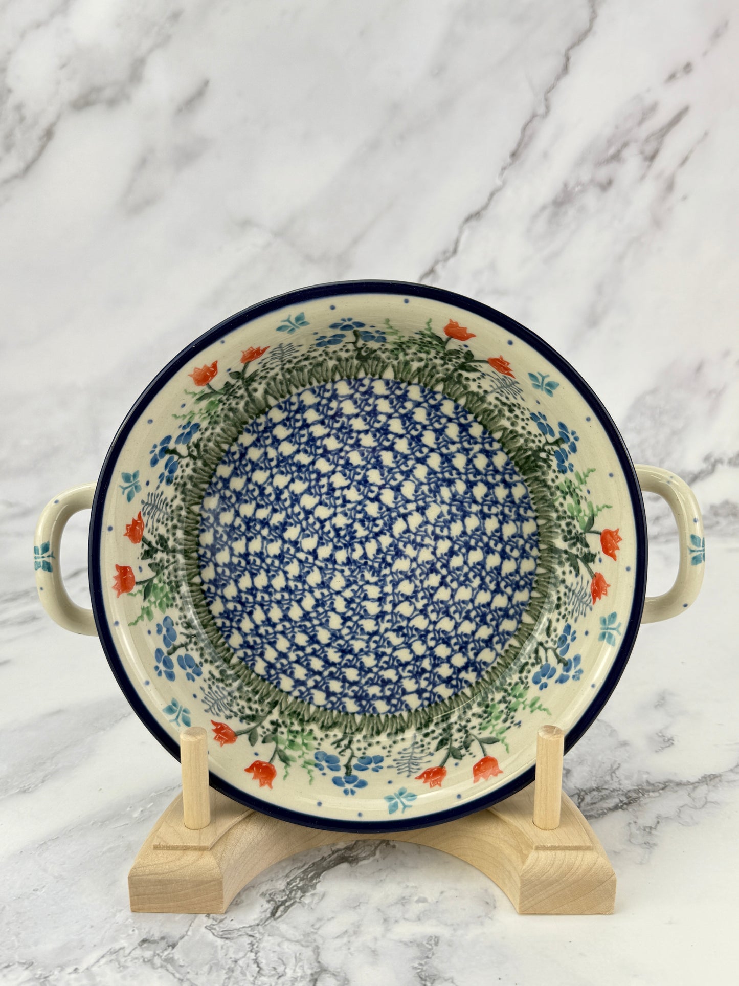 Small Round Baker with Handles - Shape C40 - Pattern 2903