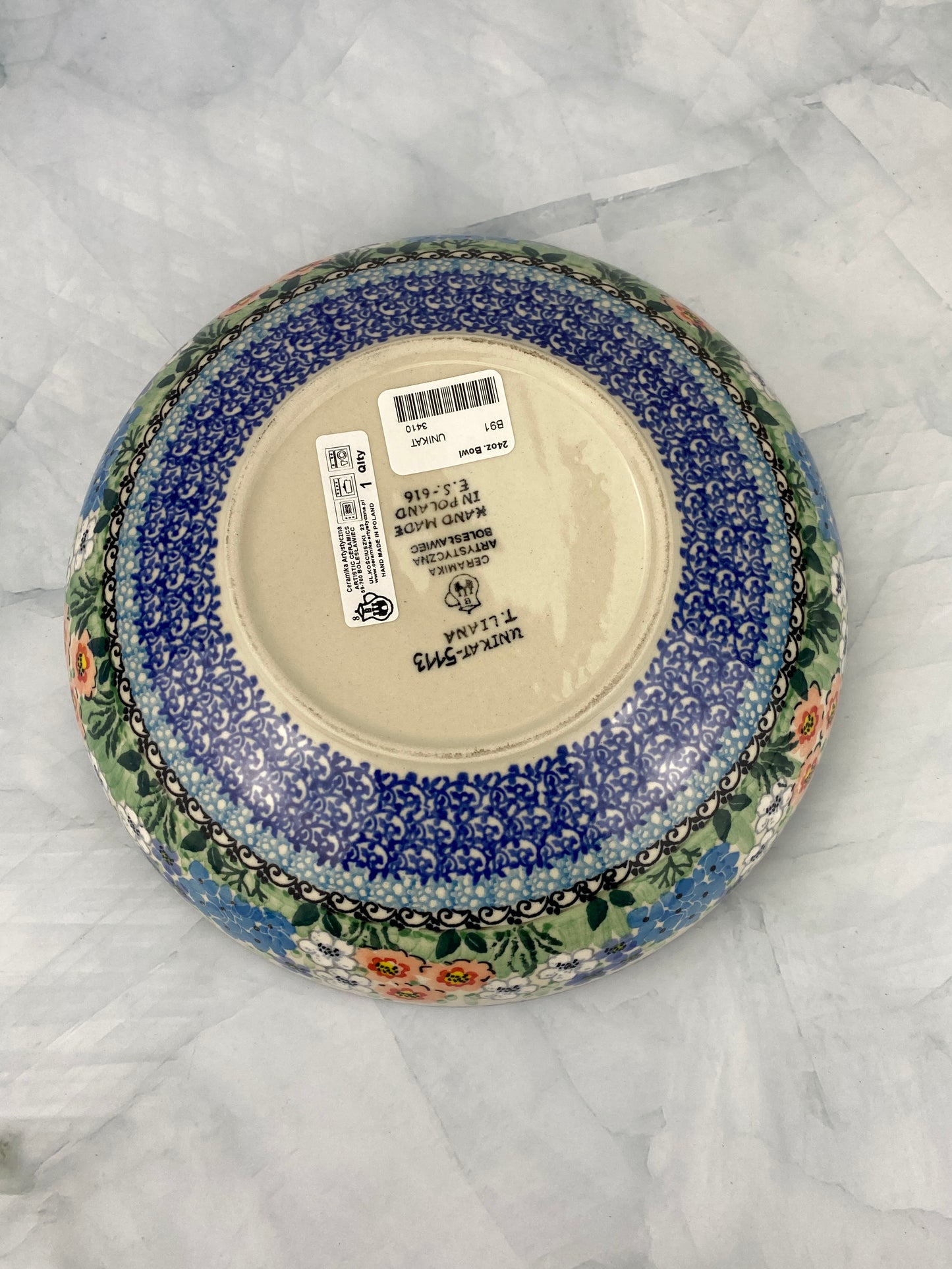 8.5" Unikat Serving Bowl - Shape B91 - Pattern U5113