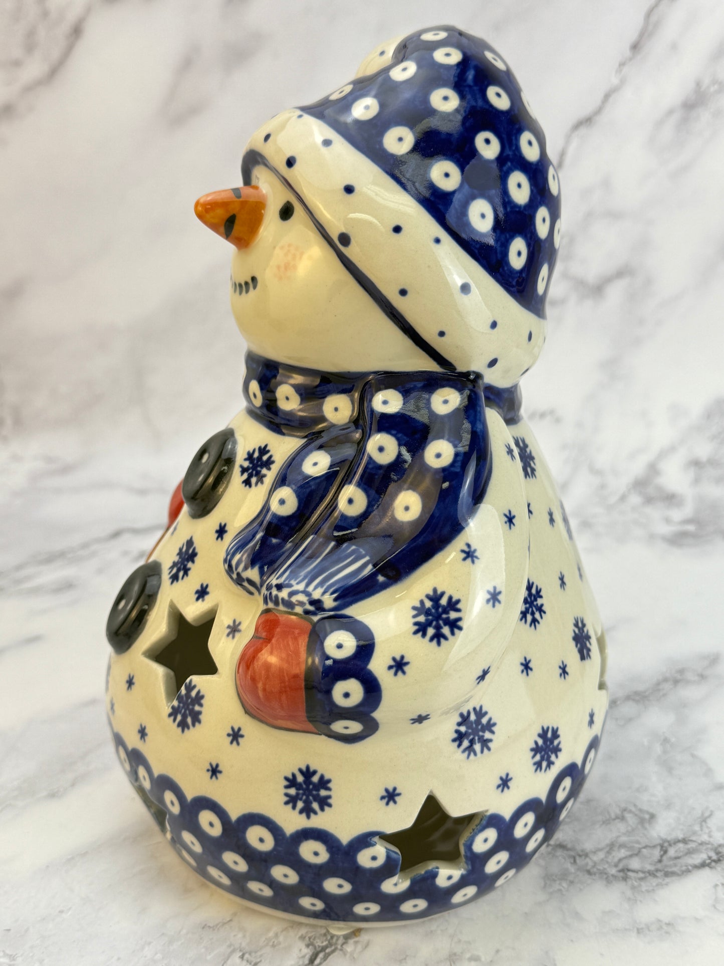 Vena Snowman With Broomstick - Shape V641 - Snowflake Owl Eye