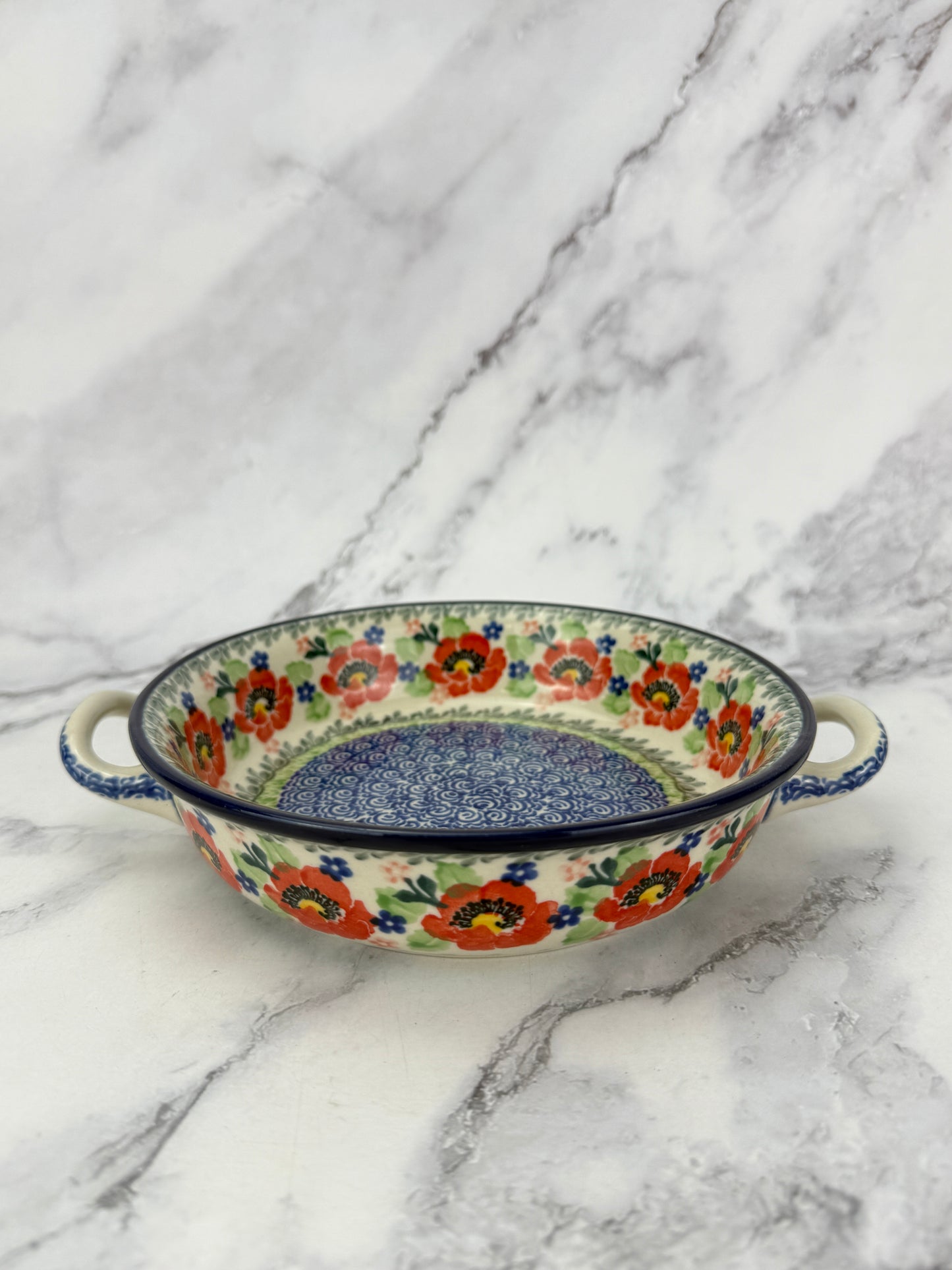 Small Round Baker with Handles - Shape C40 - Pattern 3219