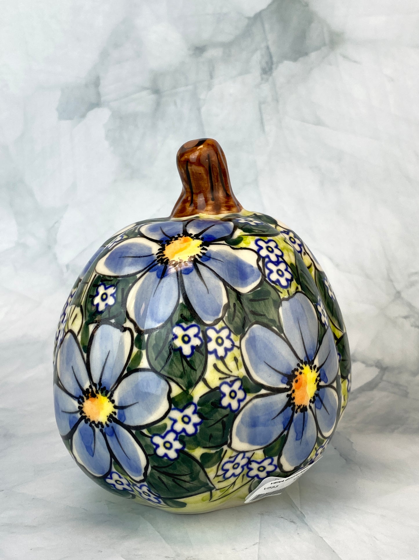 Vena Art Gourd - Blue Floral