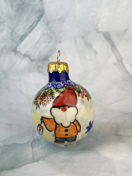 Vena Unikat Christmas Ornament - Shape V002 - Pattern U1-711 Gnome