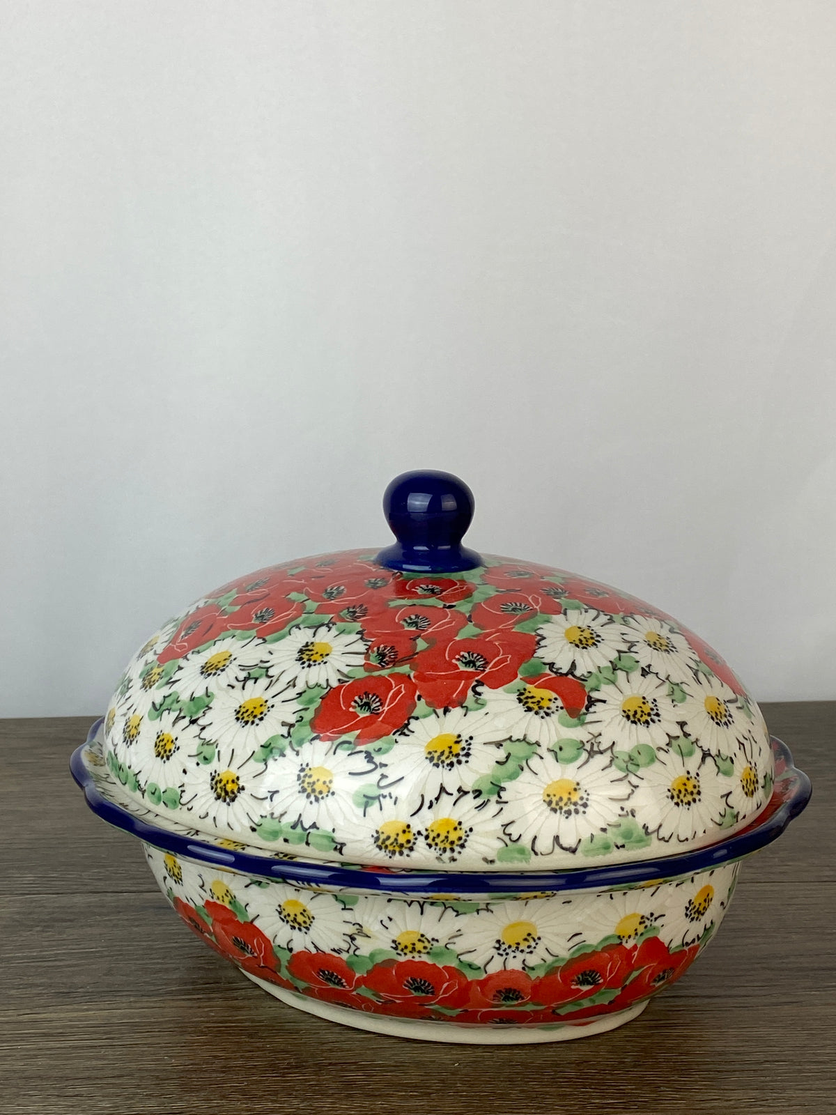 Roaster Pattern Scalloped Unikat Roaster - Shape D44 - Pattern U5070 – Polish Pottery ...