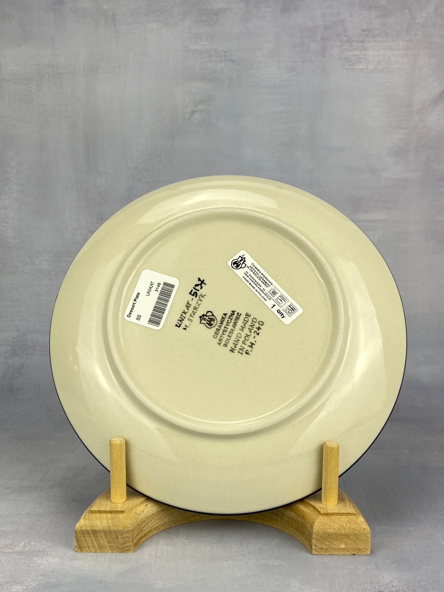 8" Unikat Dessert Plate - Shape 86 - Pattern U5137