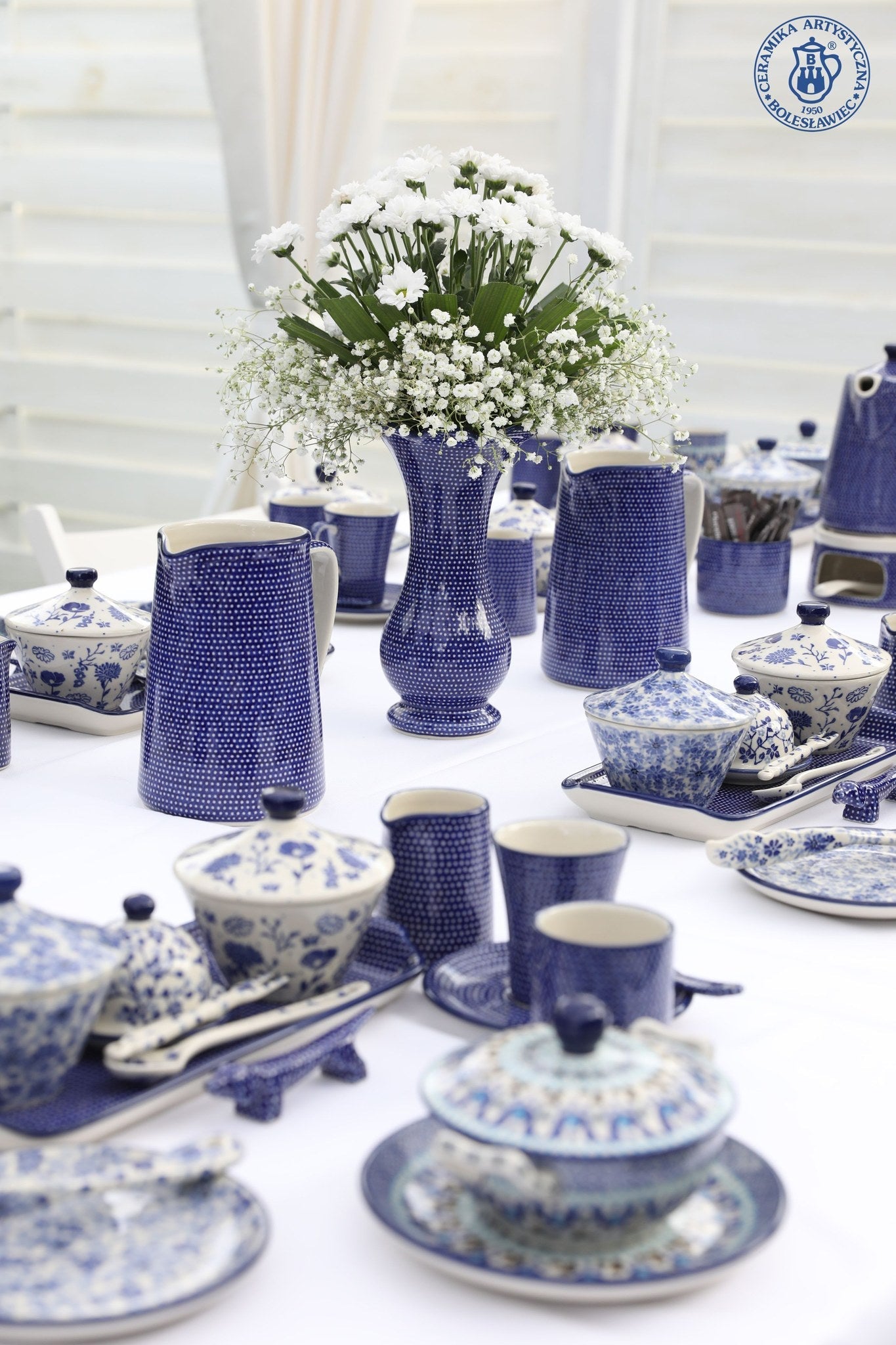 Tall Unikat Pitcher - Shape G46 - Pattern U1123 – Polish Pottery Westlake